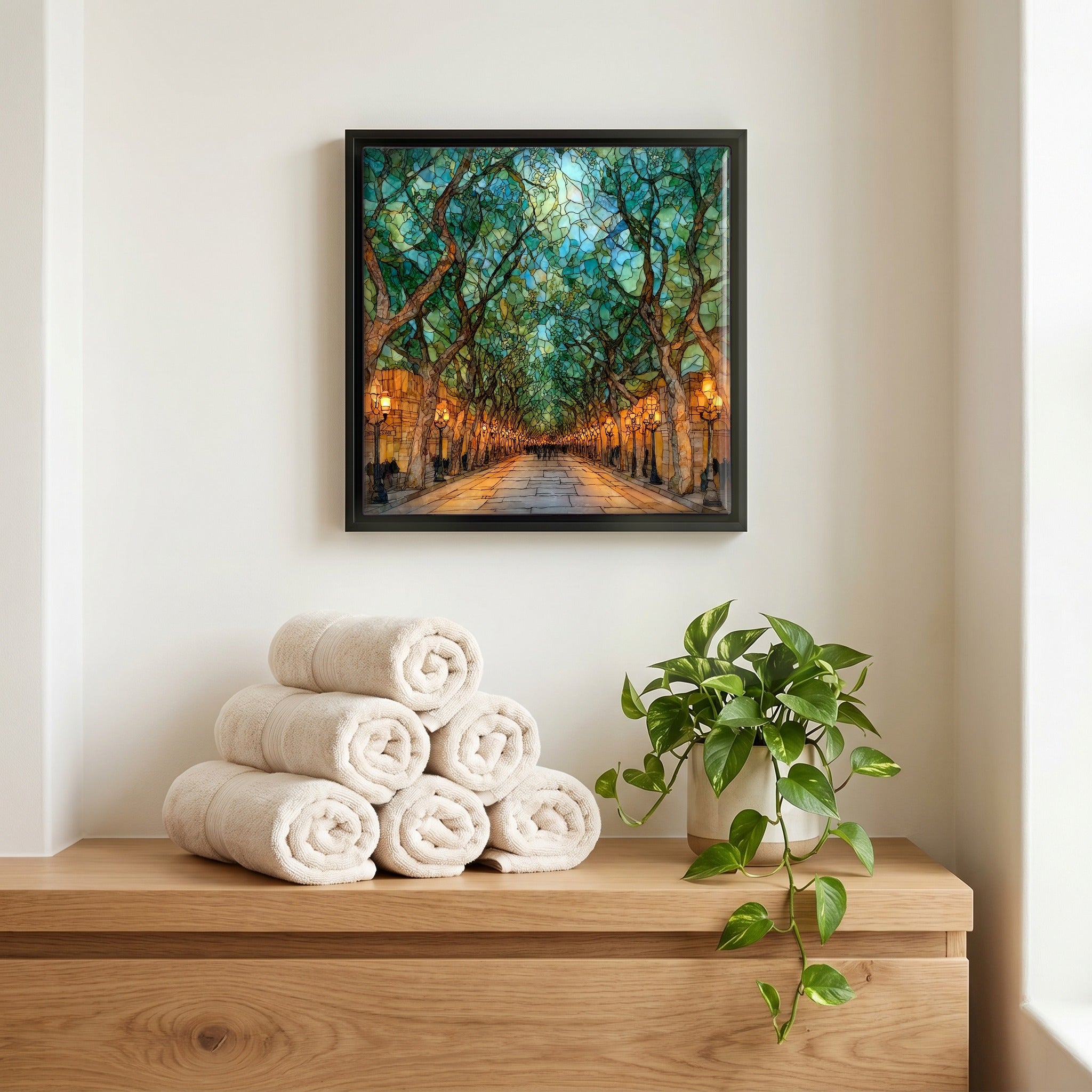 A quiet corner of the bath.