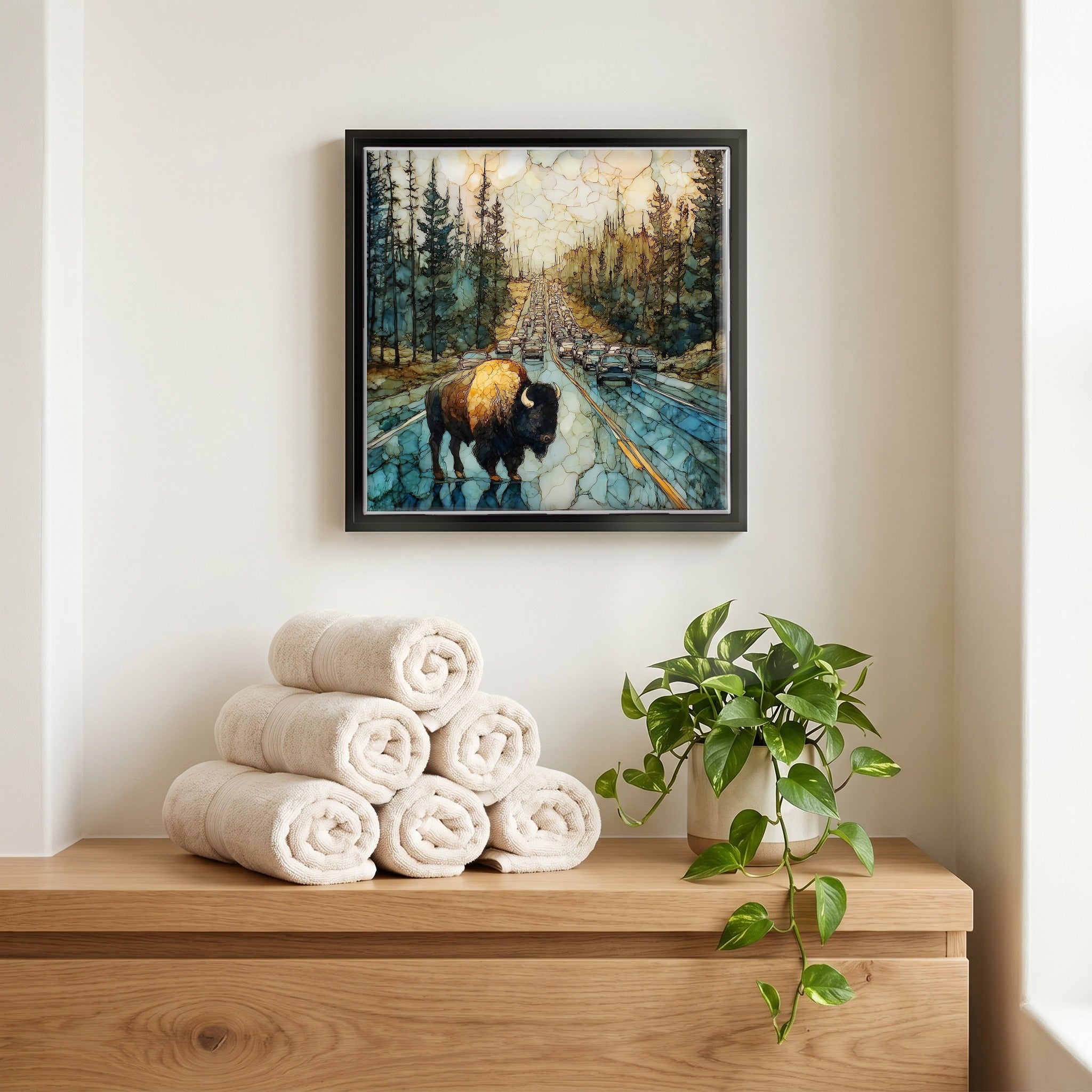 A quiet corner of the bath.