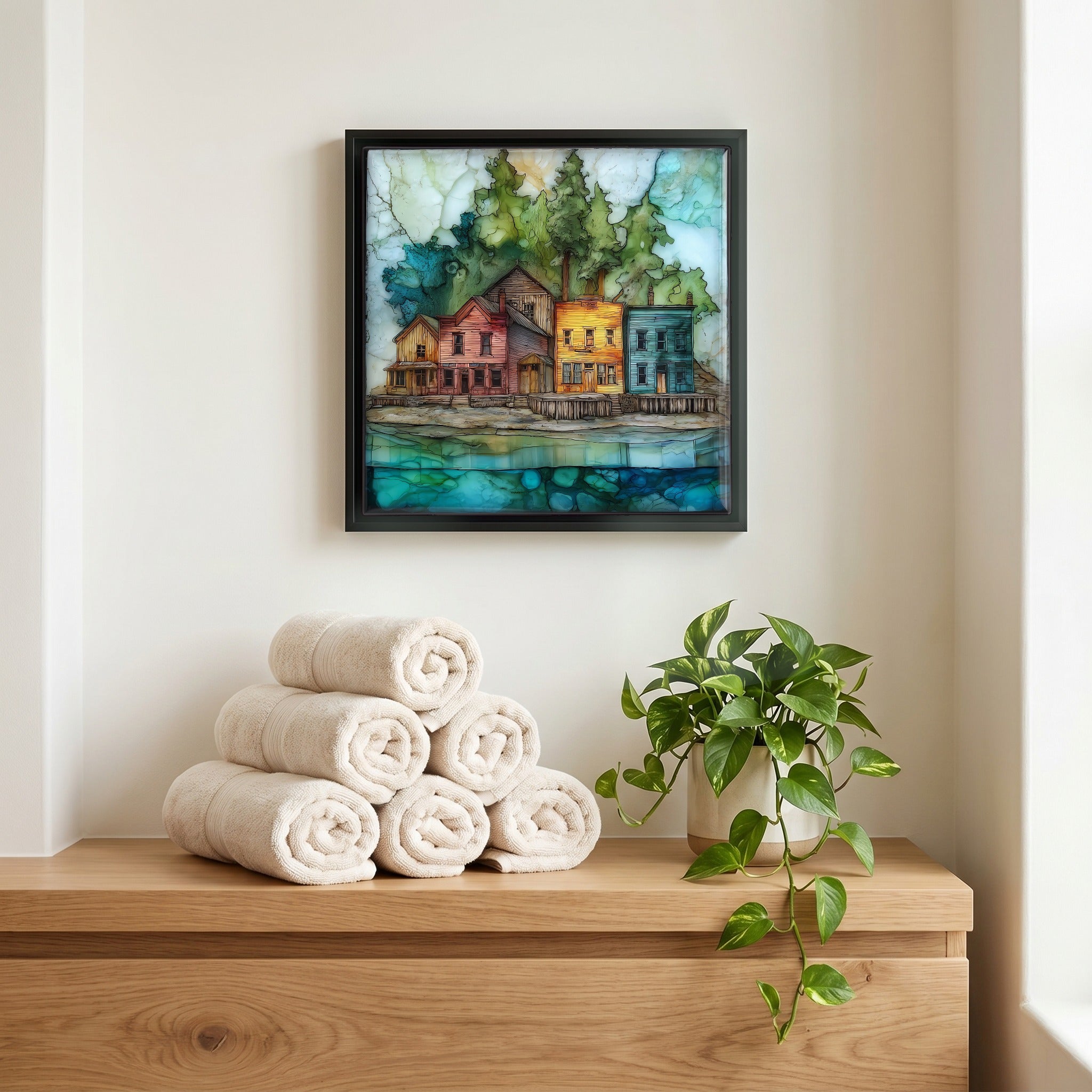 A quiet corner of the bath.