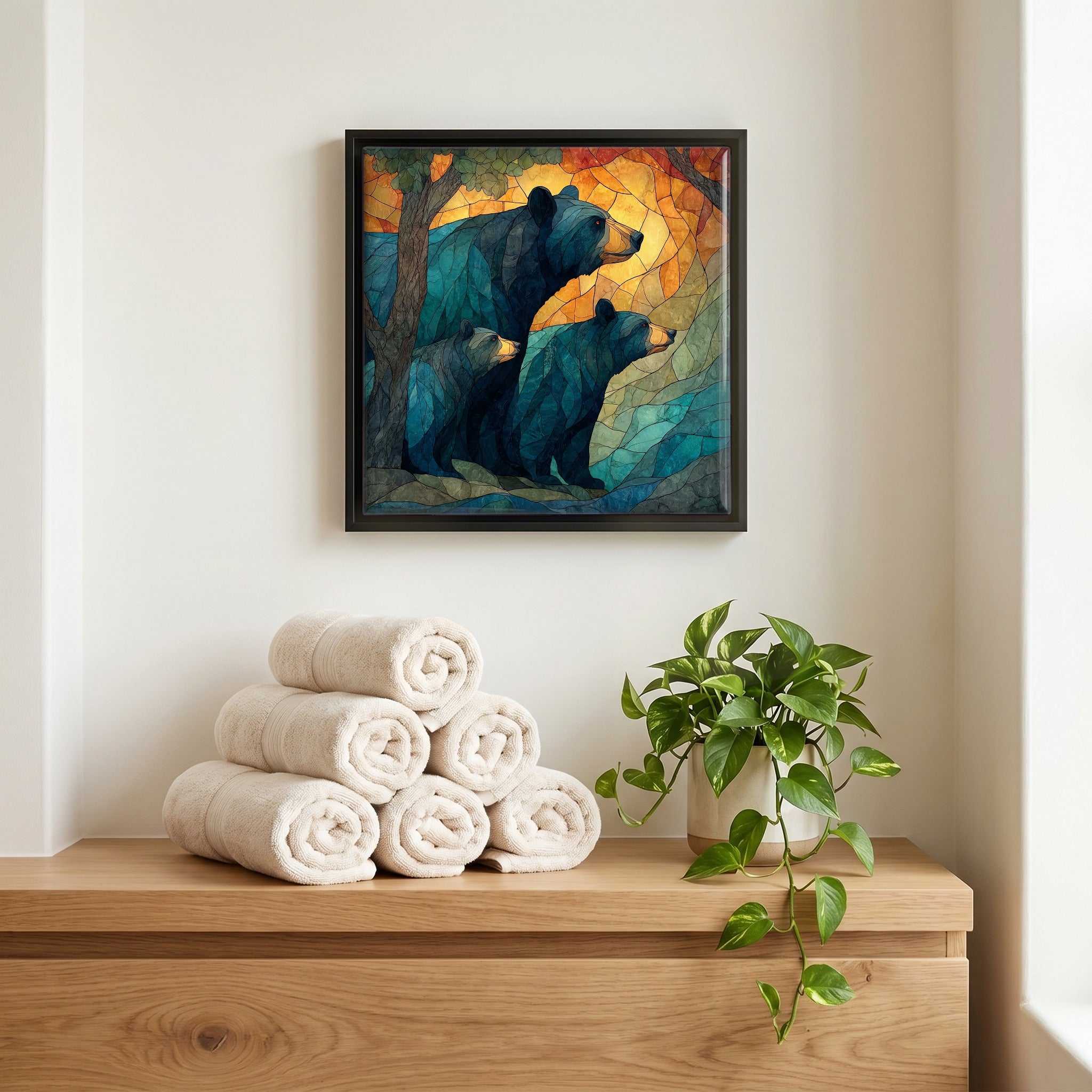 A quiet corner of the bath.