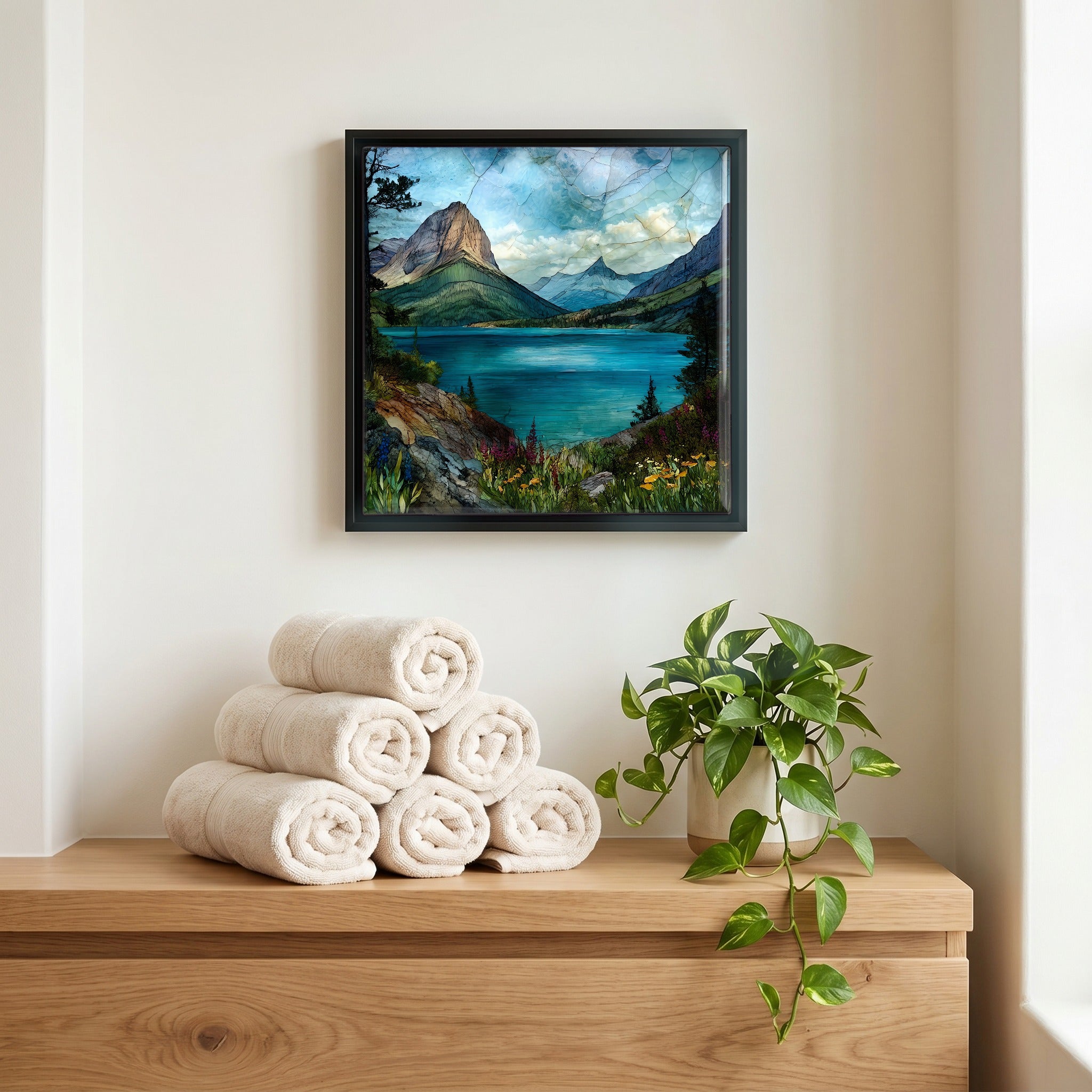 A quiet corner of the bath.