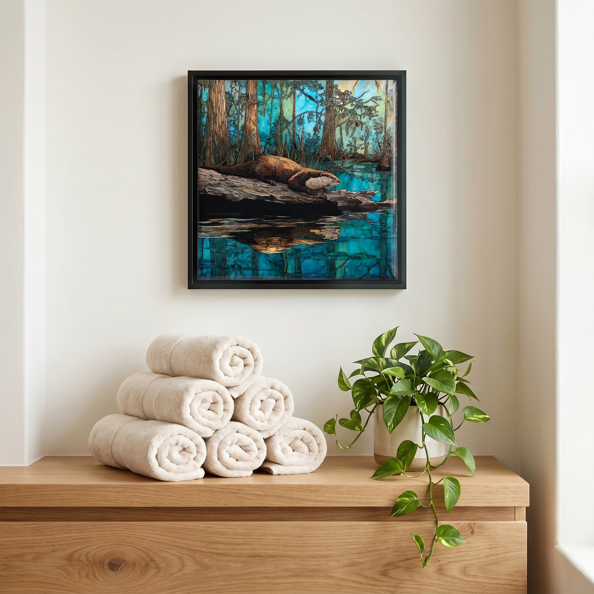 A quiet corner of the bath.