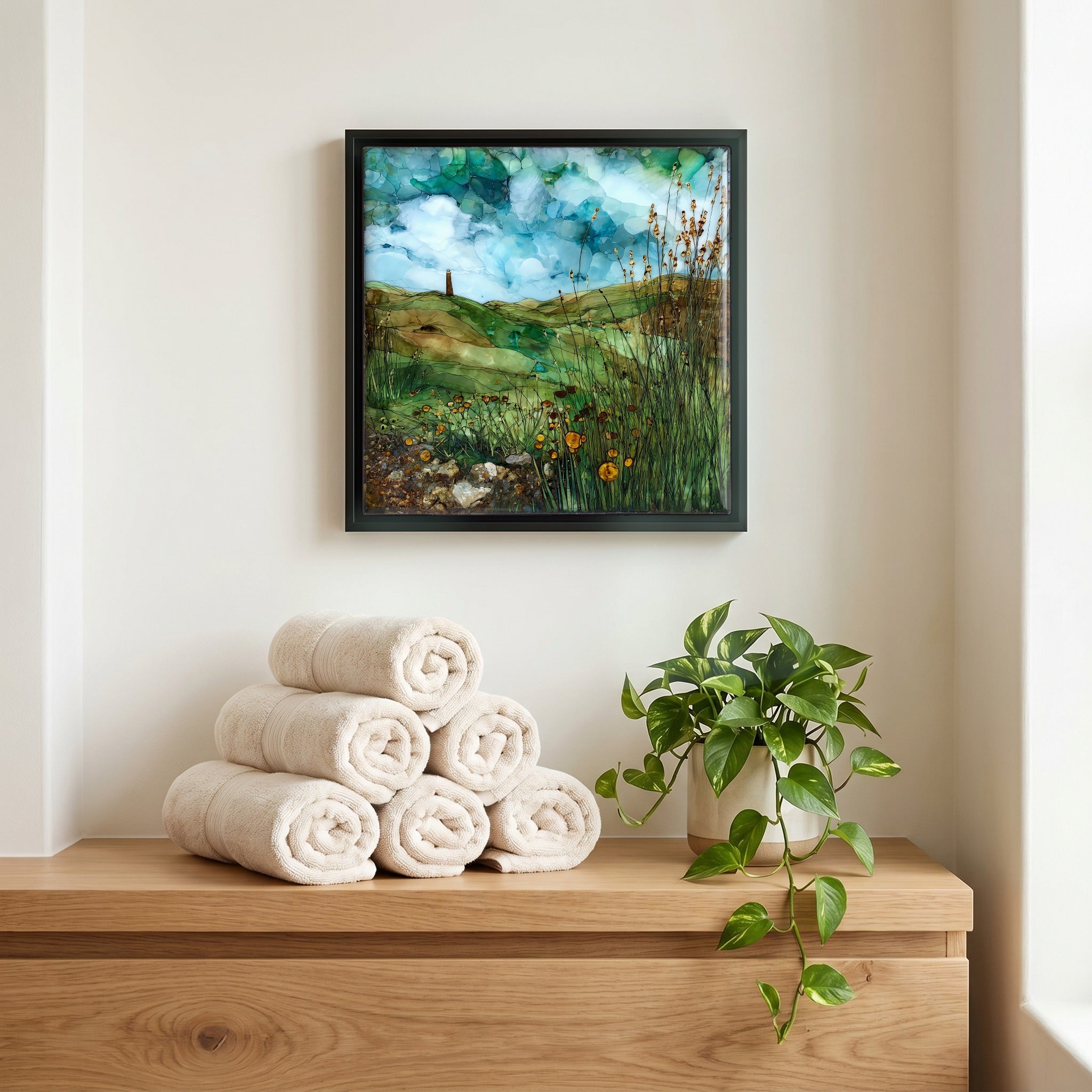 A quiet corner of the bath.