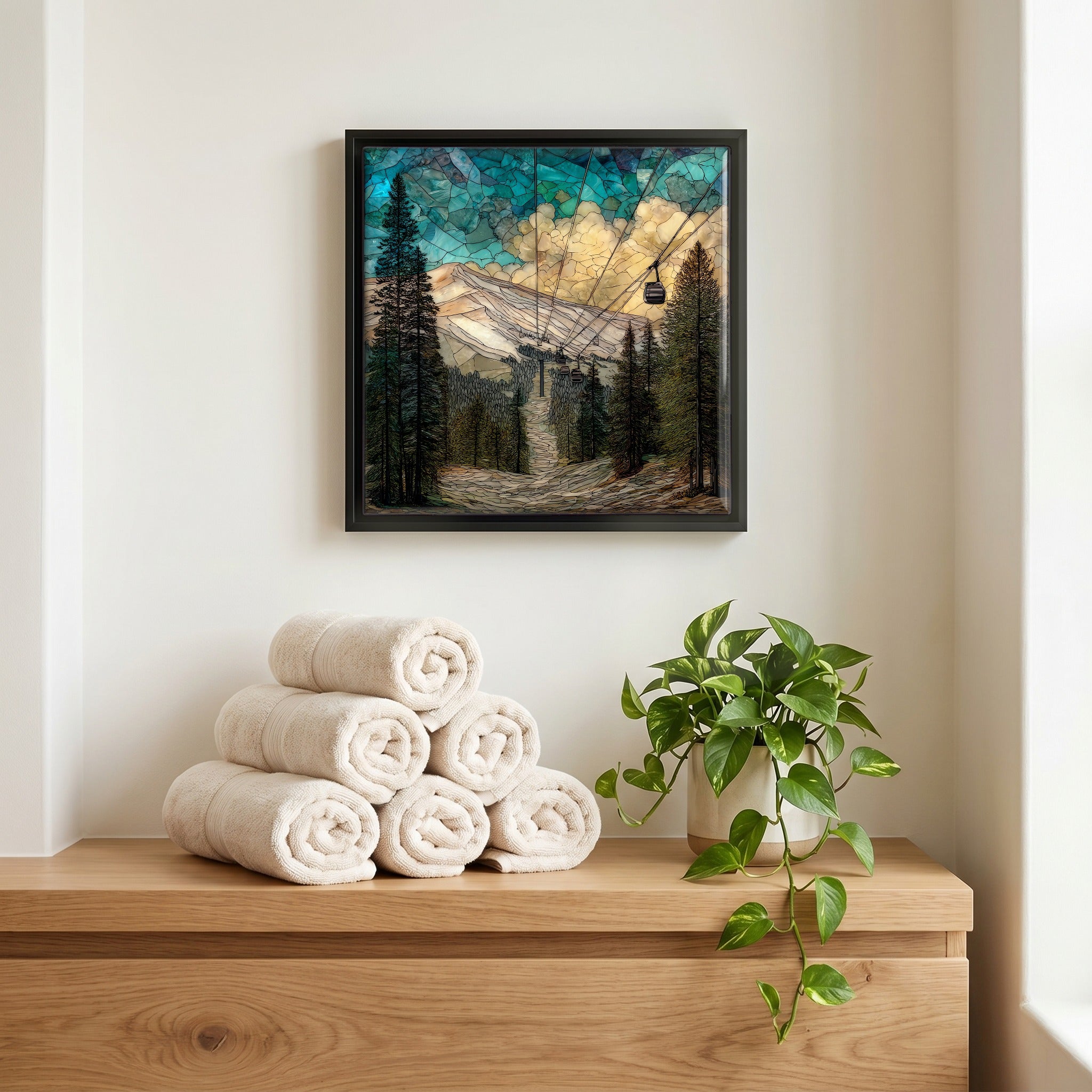 A quiet corner of the bath.