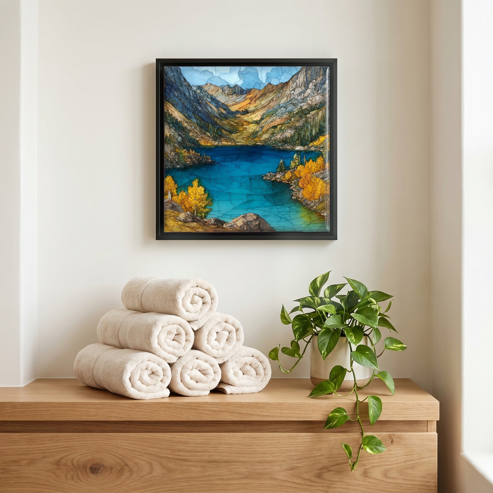 A quiet corner of the bath.