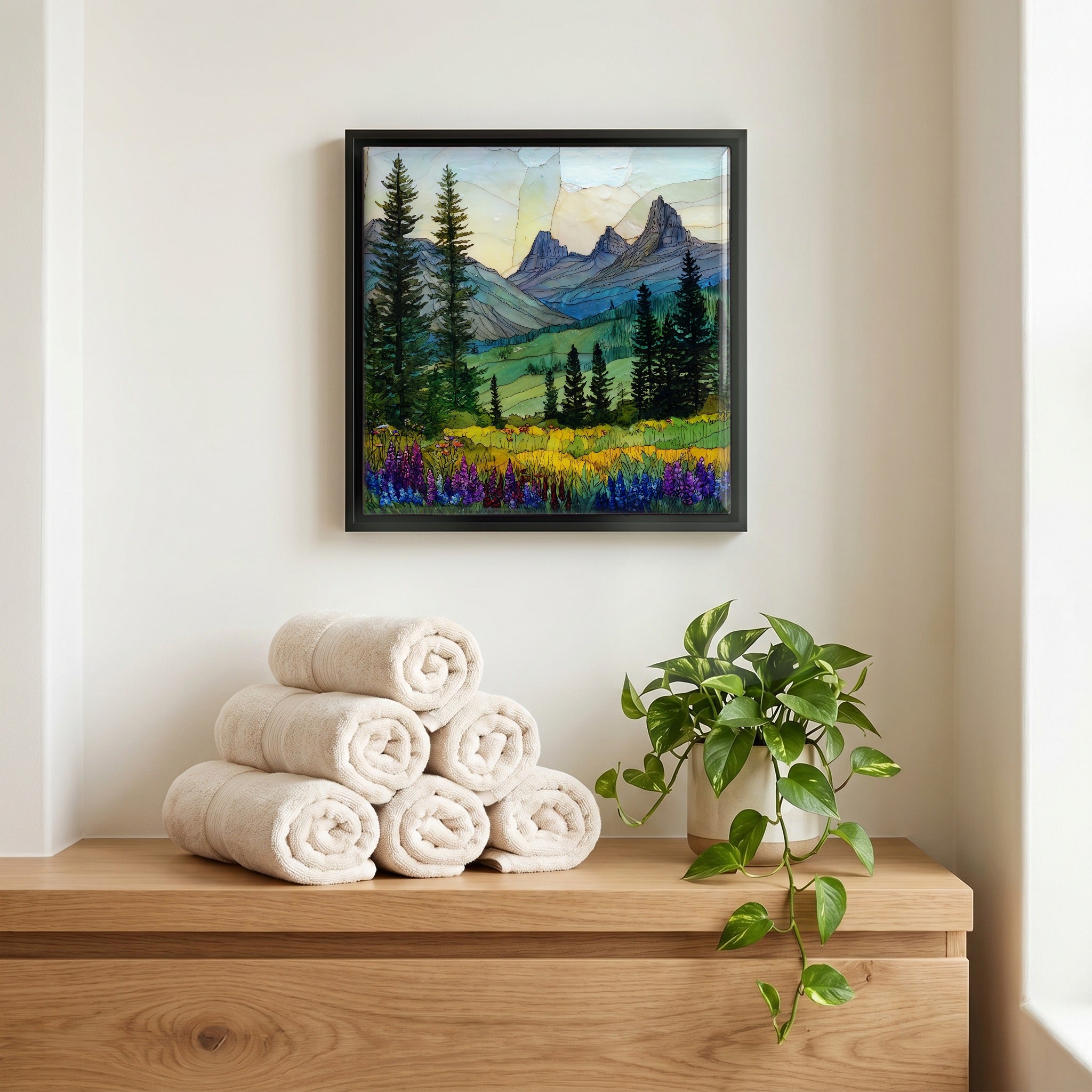 A quiet corner of the bath.