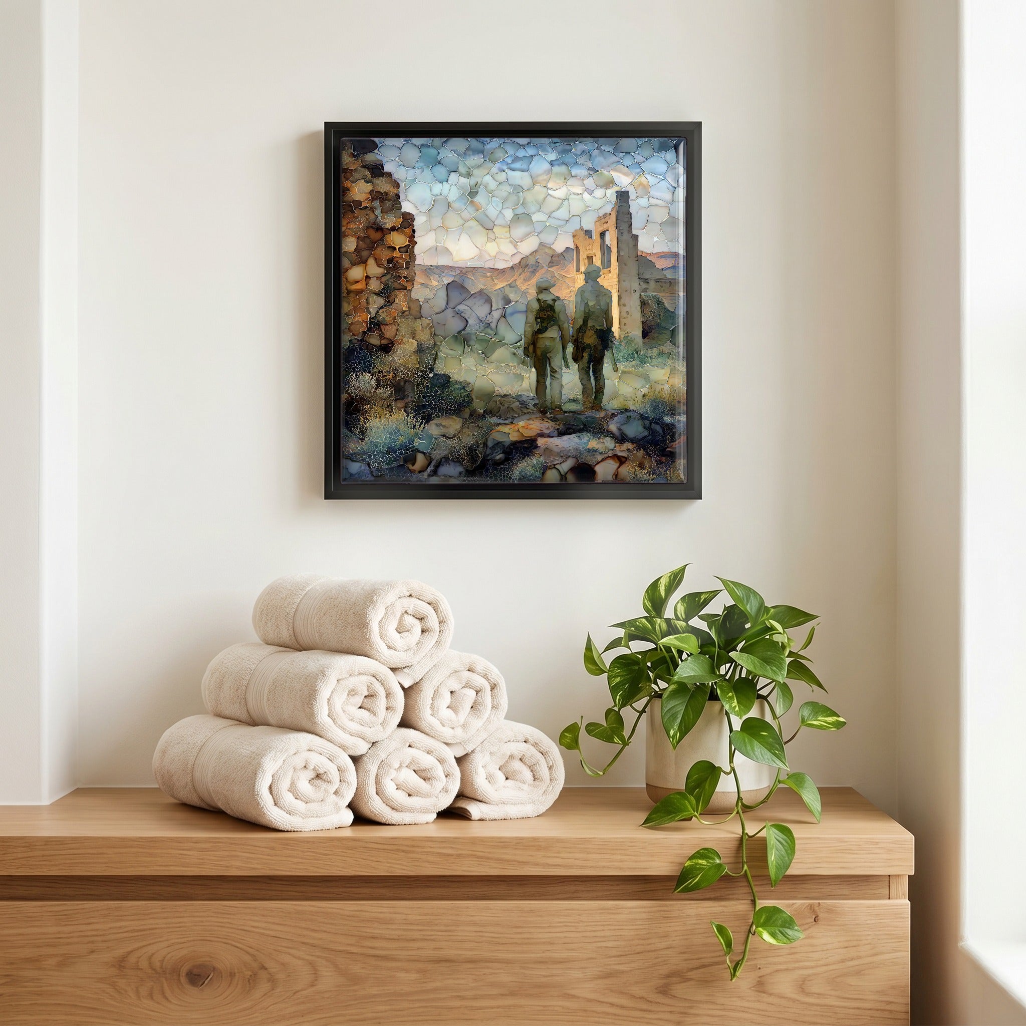 A quiet corner of the bath.