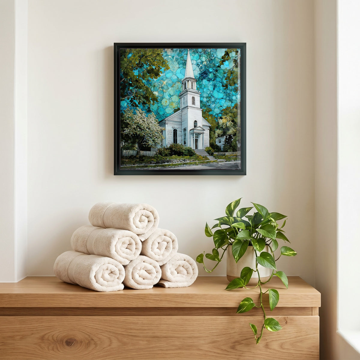 A quiet corner of the bath.