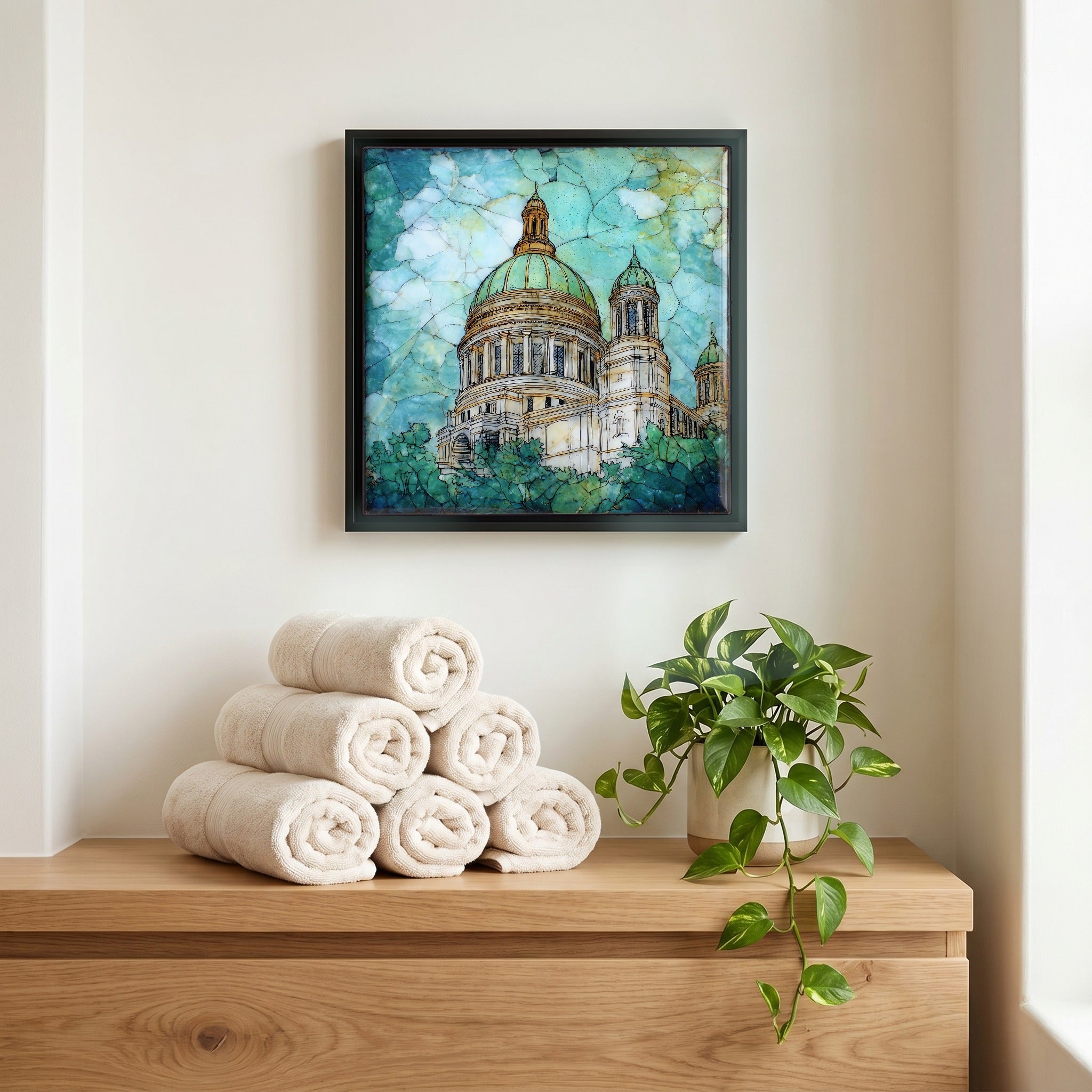 A quiet corner of the bath.