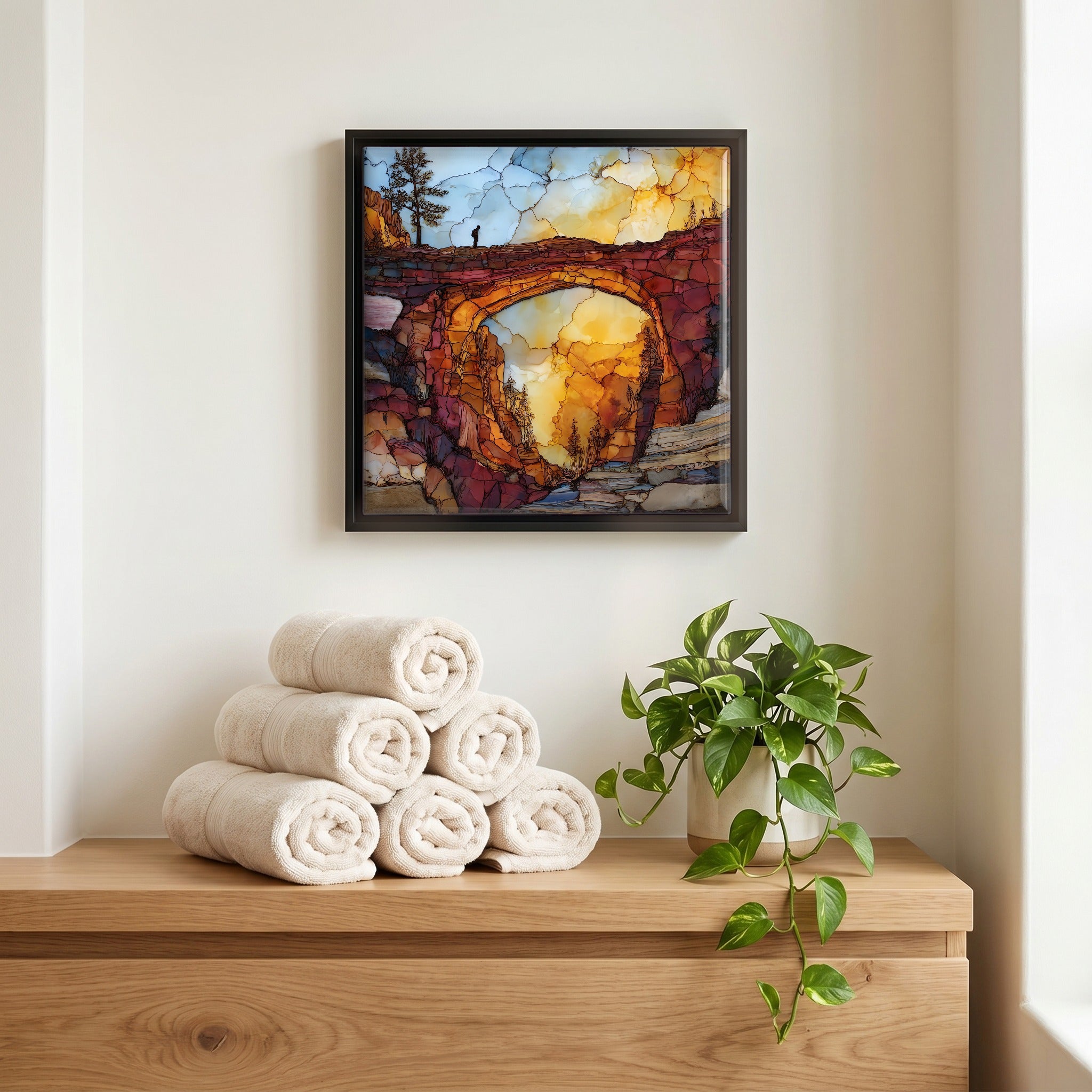 A quiet corner of the bath.