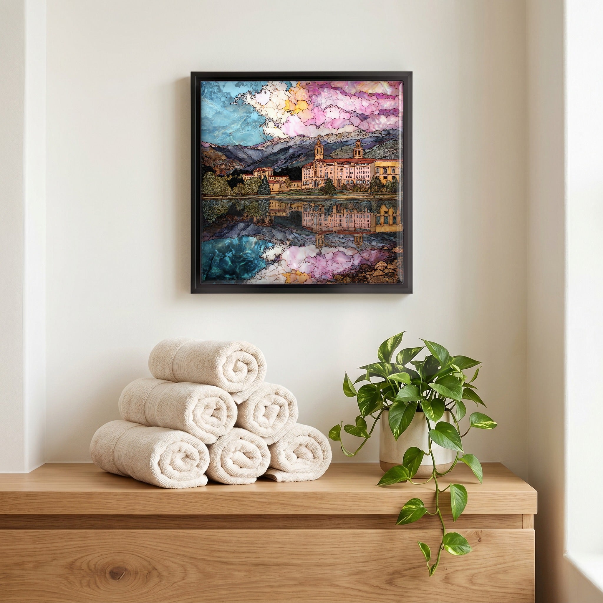 A quiet corner of the bath.