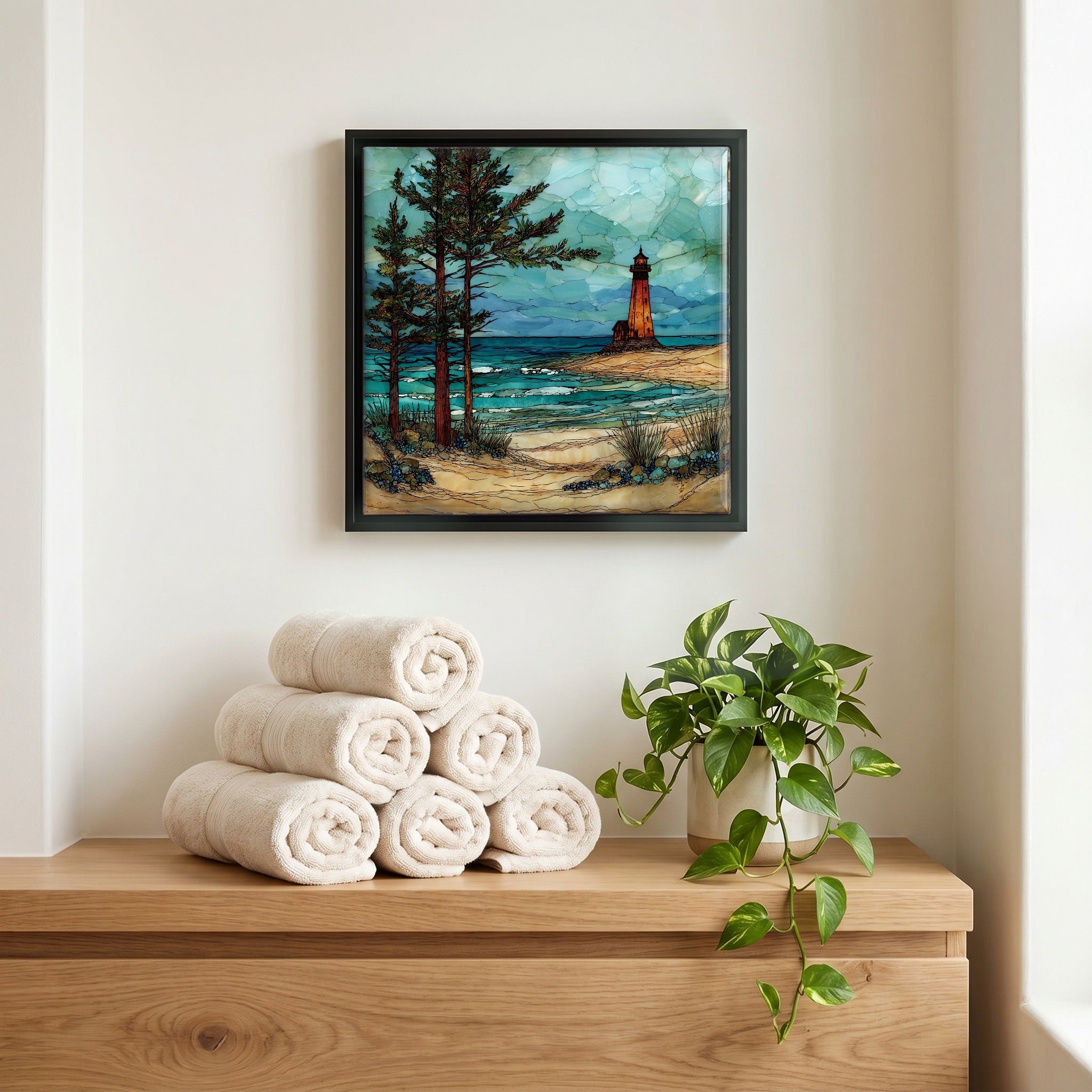 A quiet corner of the bath.