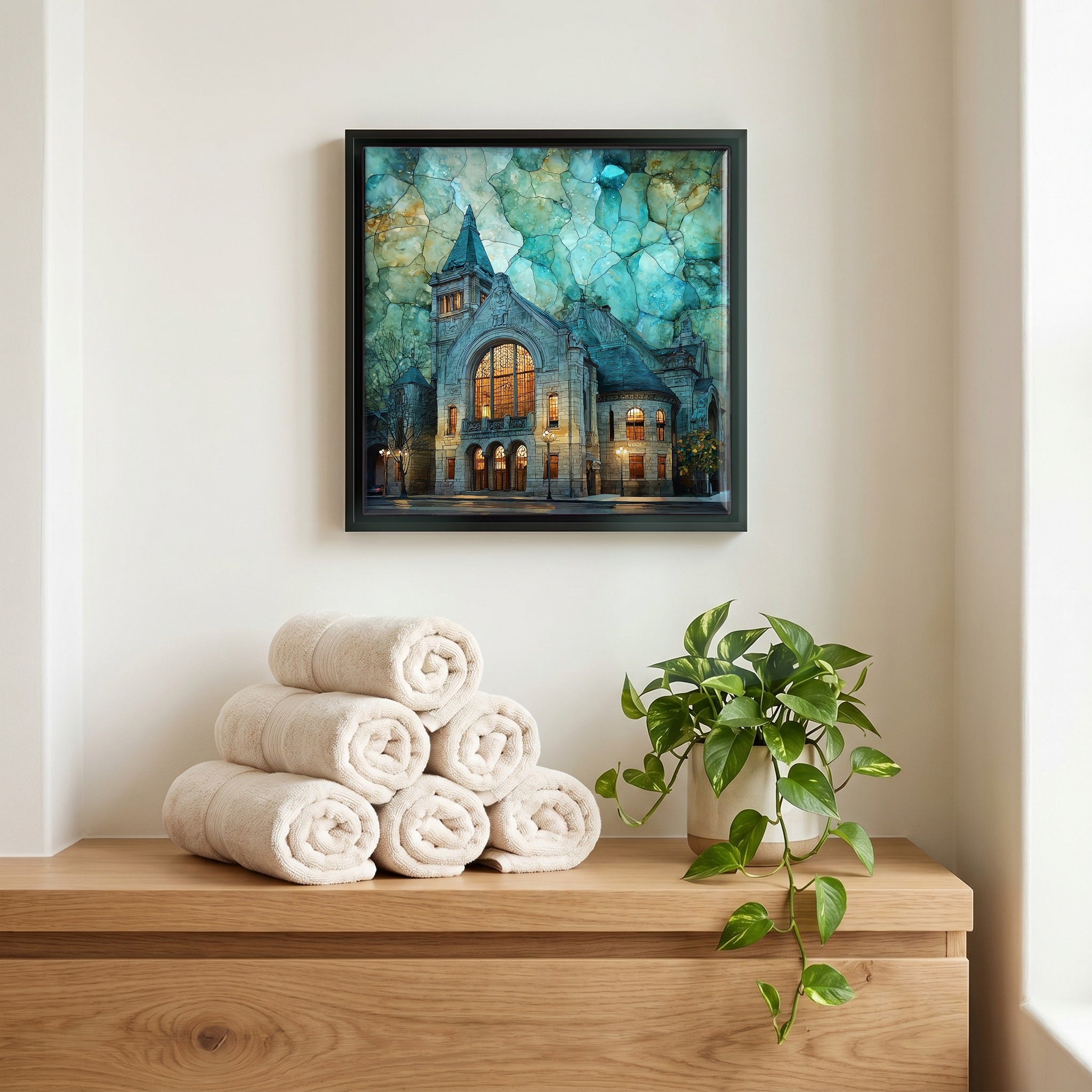 A quiet corner of the bath.
