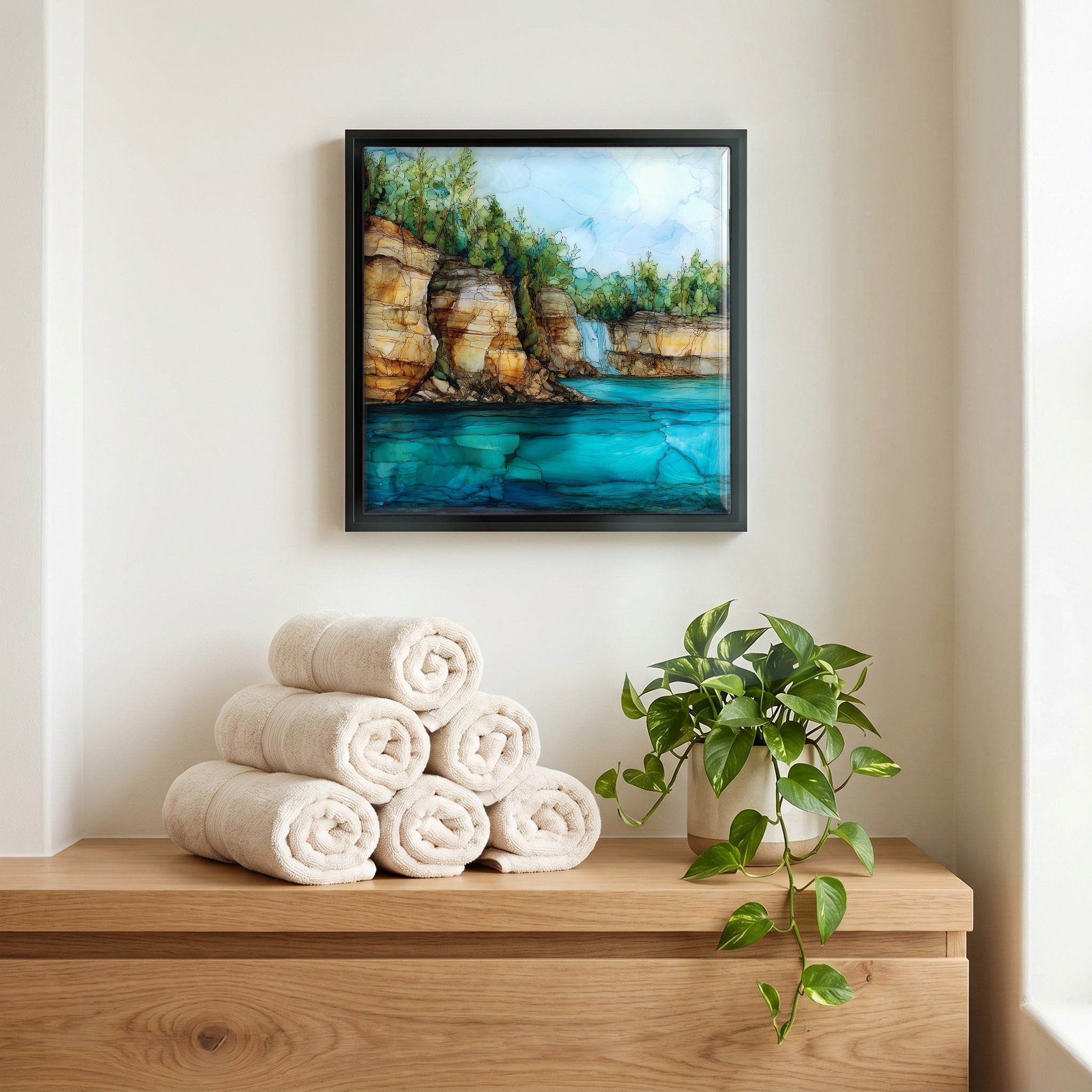 A quiet corner of the bath.