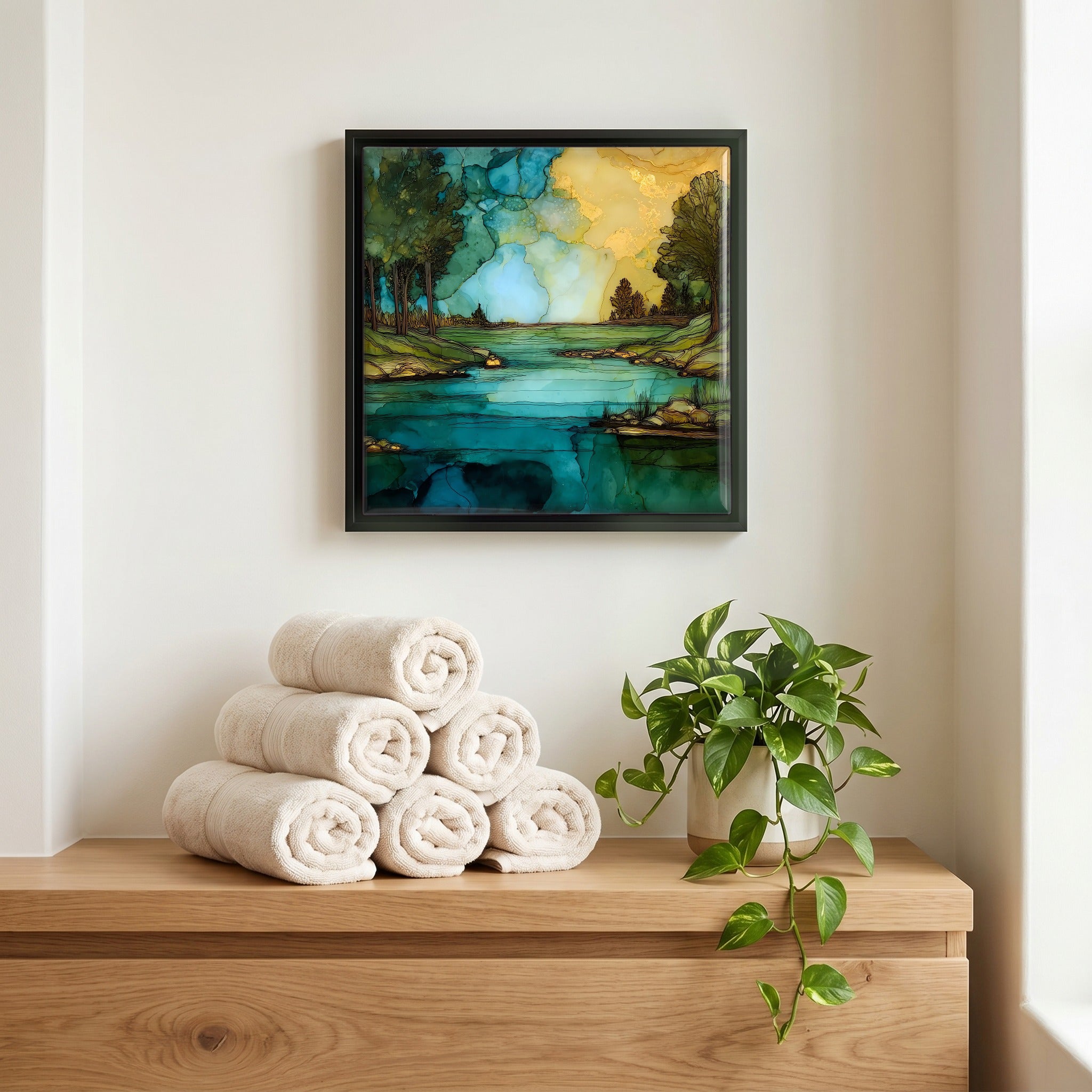 A quiet corner of the bath.