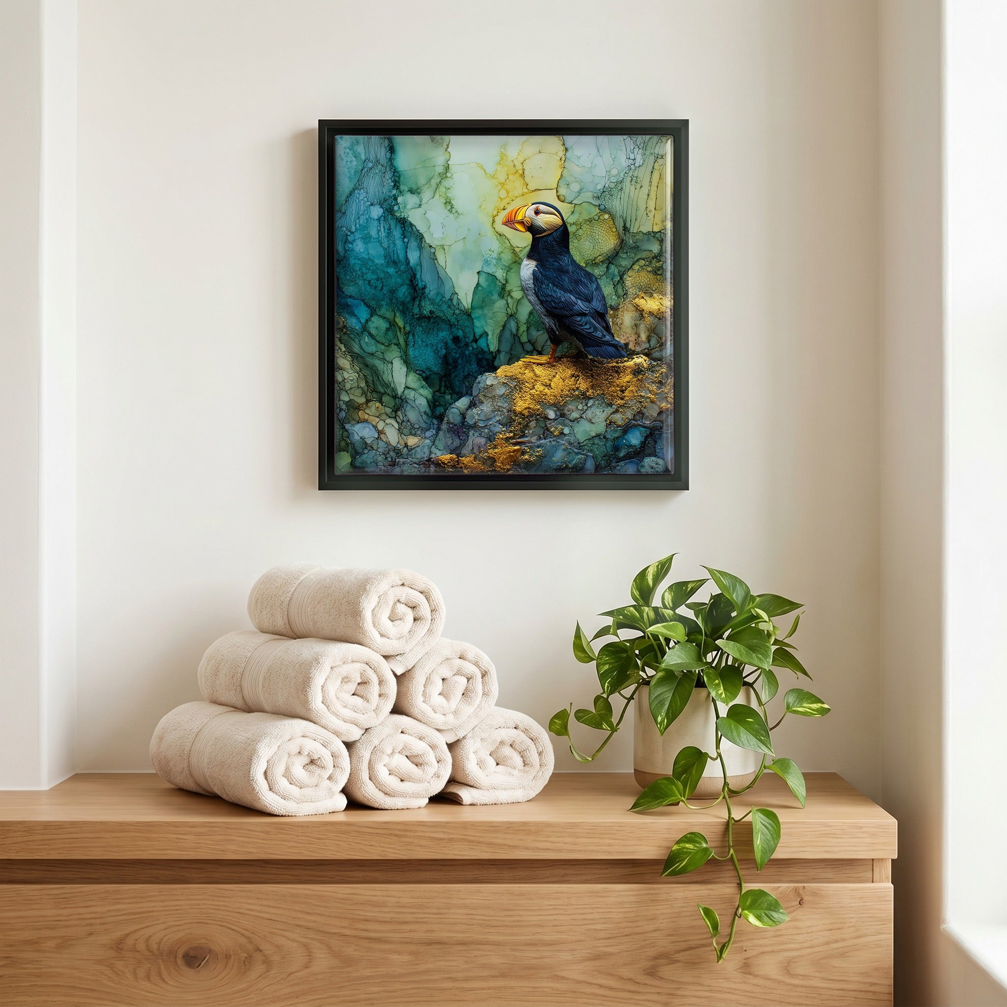 A quiet corner of the bath.