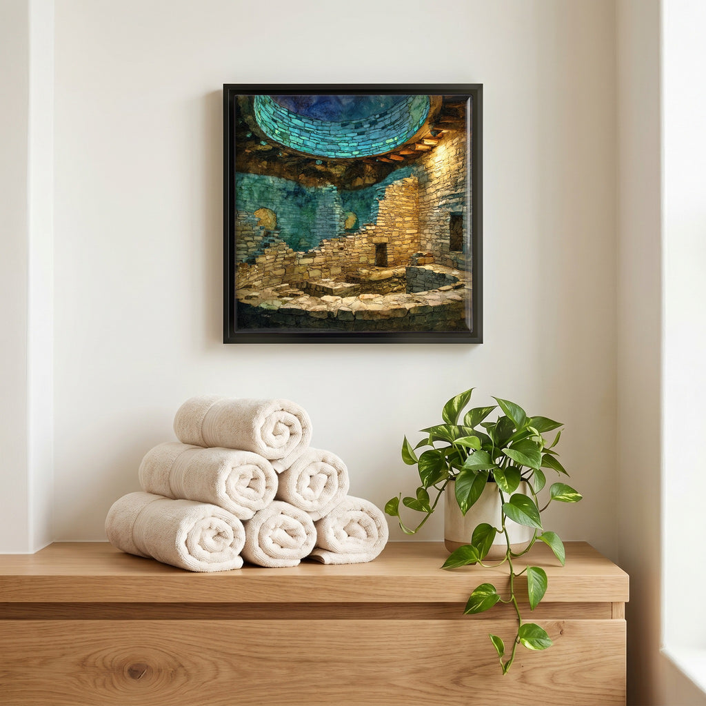 A quiet corner of the bath.