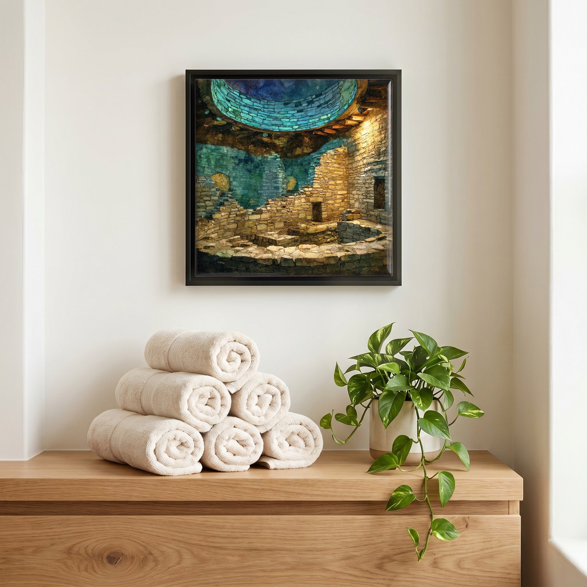 A quiet corner of the bath.