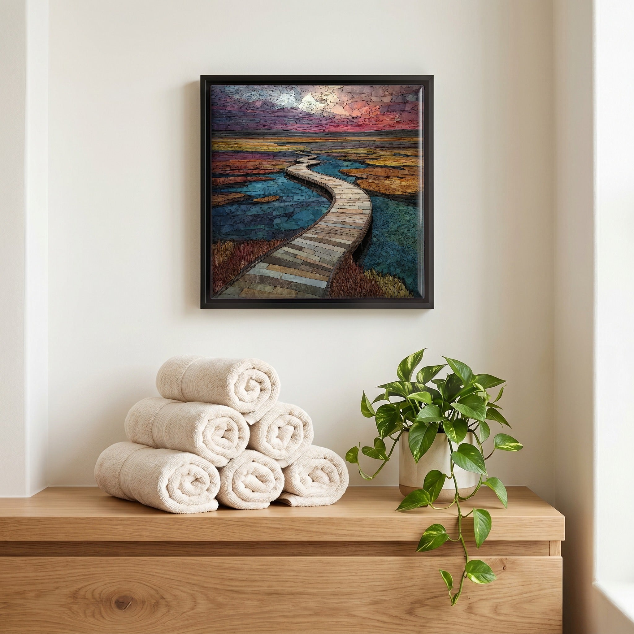 A quiet corner of the bath.
