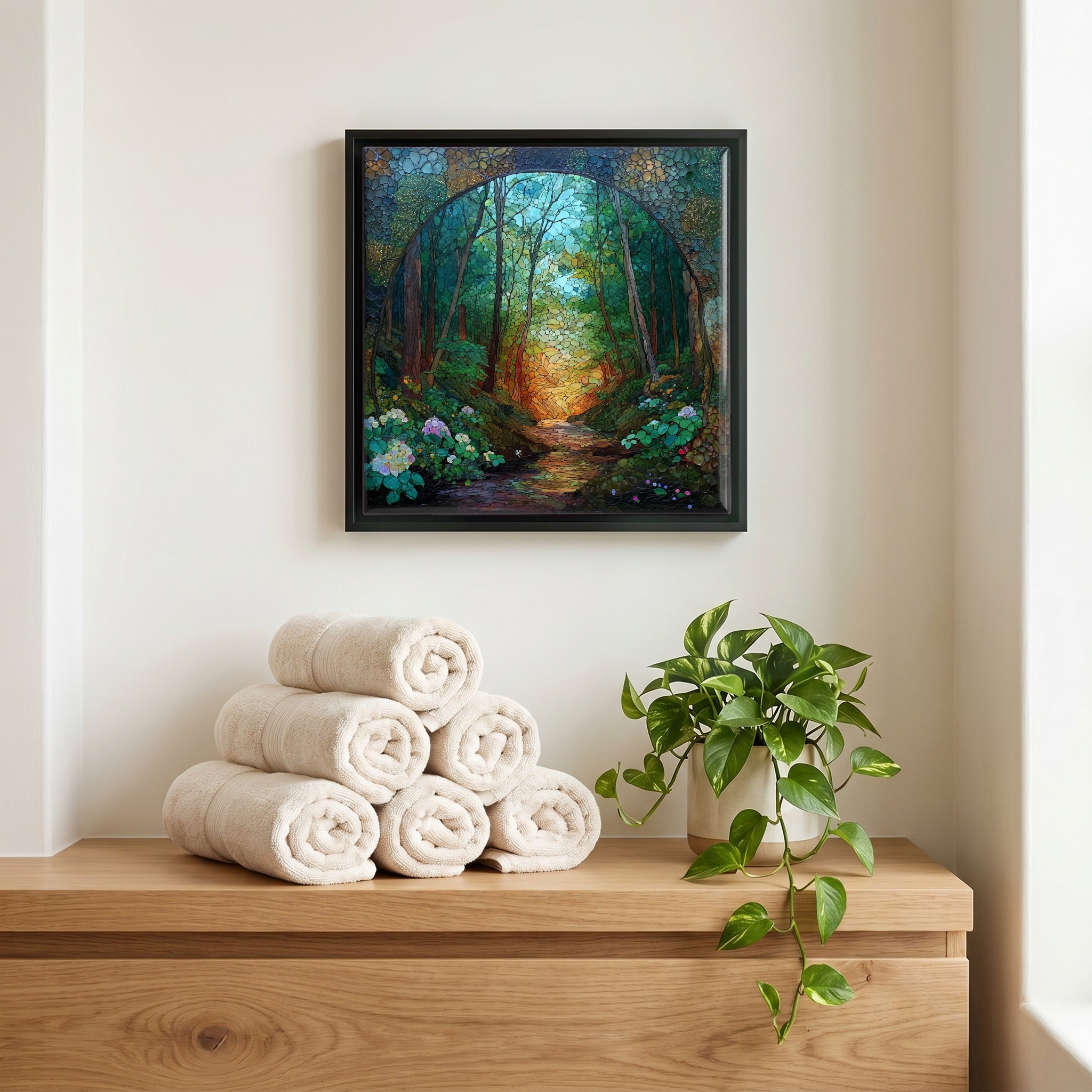 A quiet corner of the bath.