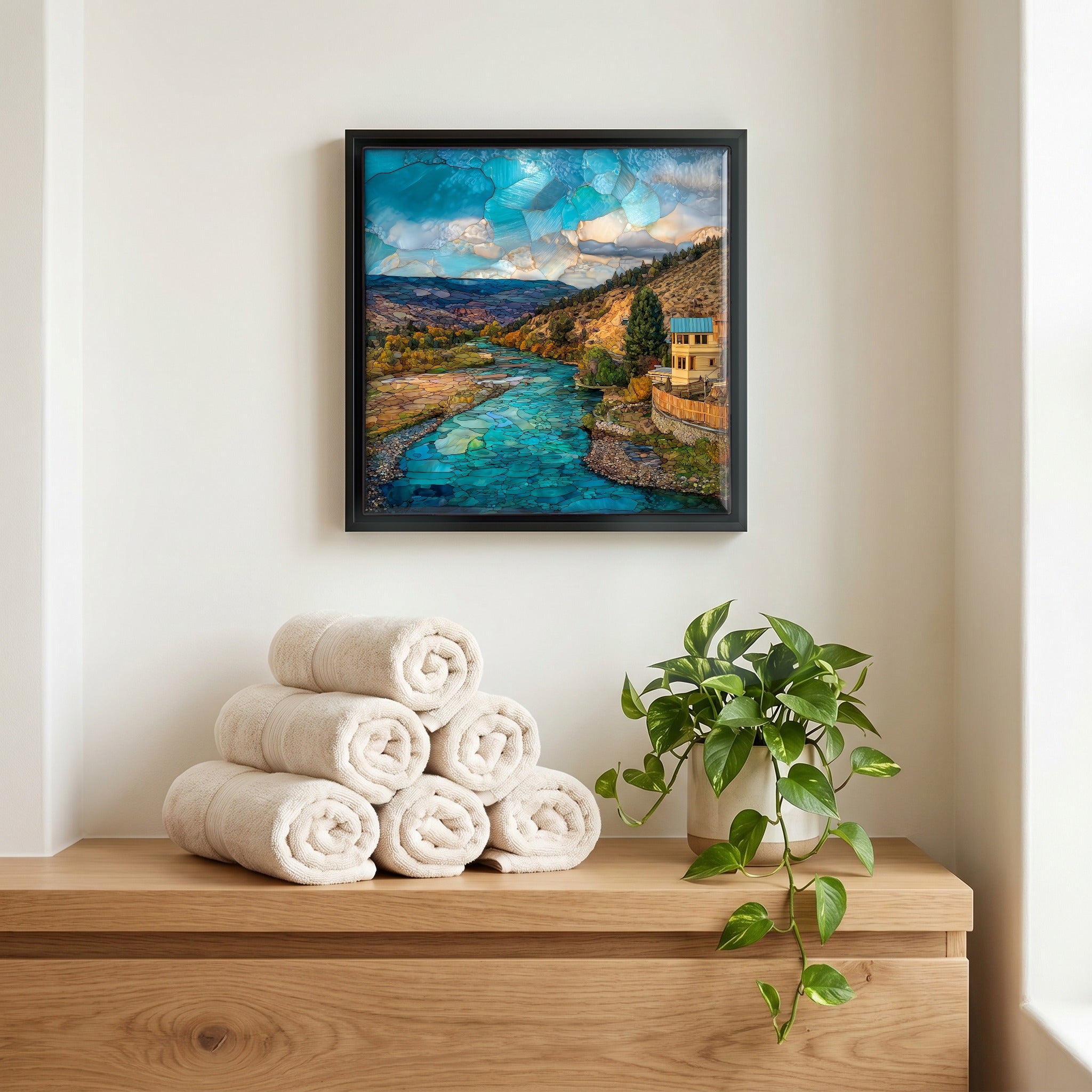 A quiet corner of the bath.
