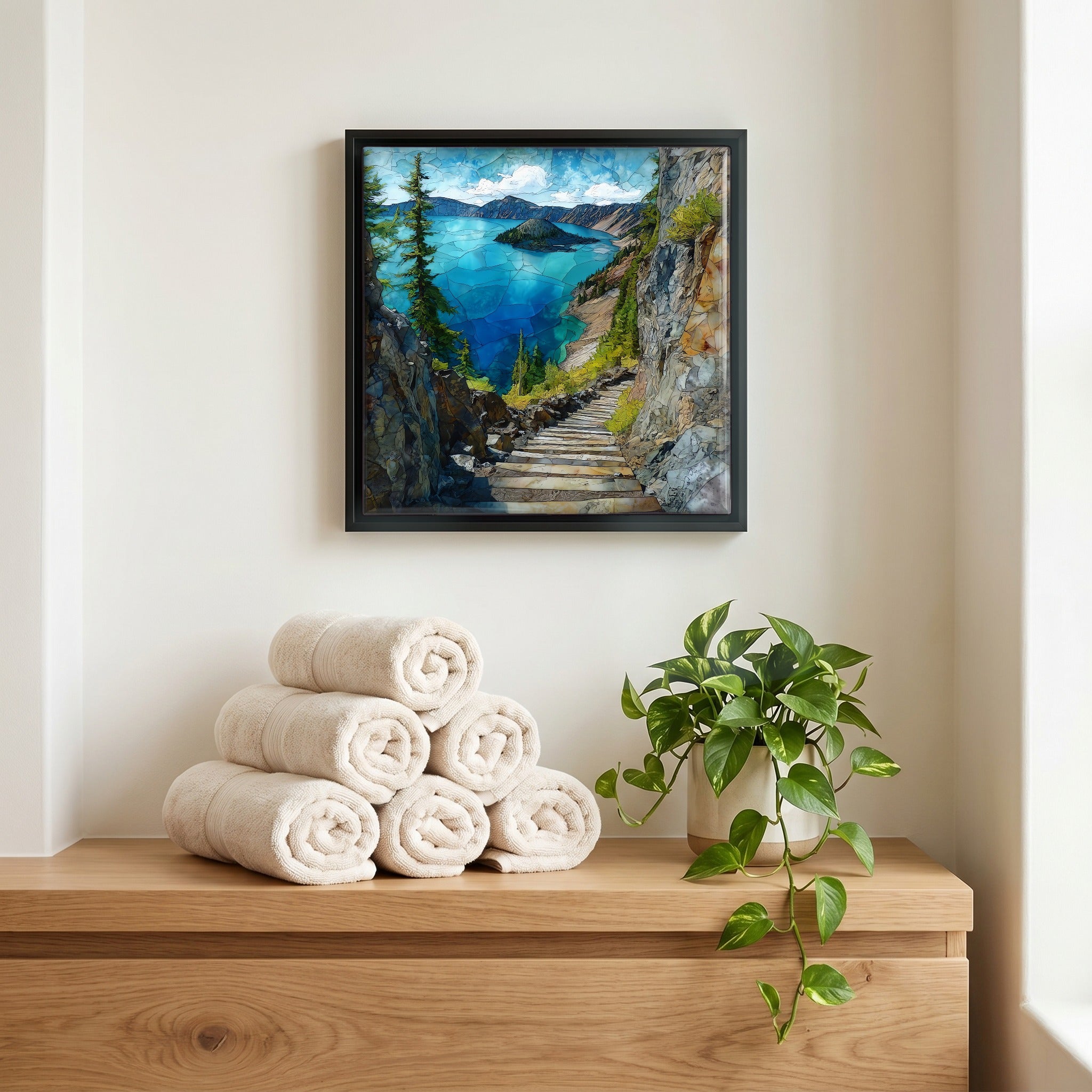 A quiet corner of the bath.
