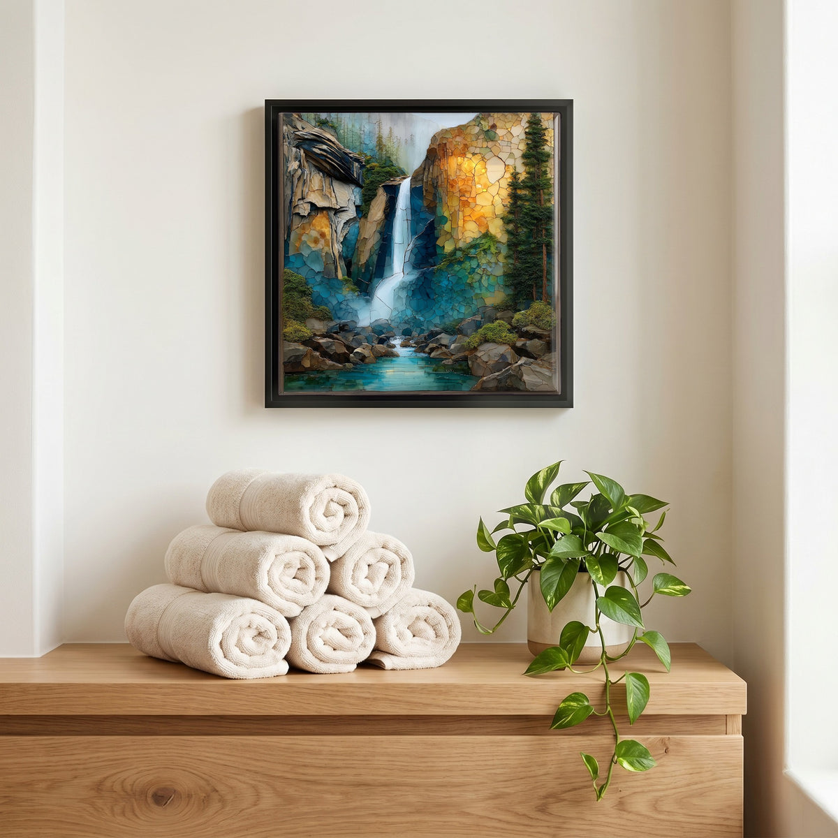 A quiet corner of the bath.