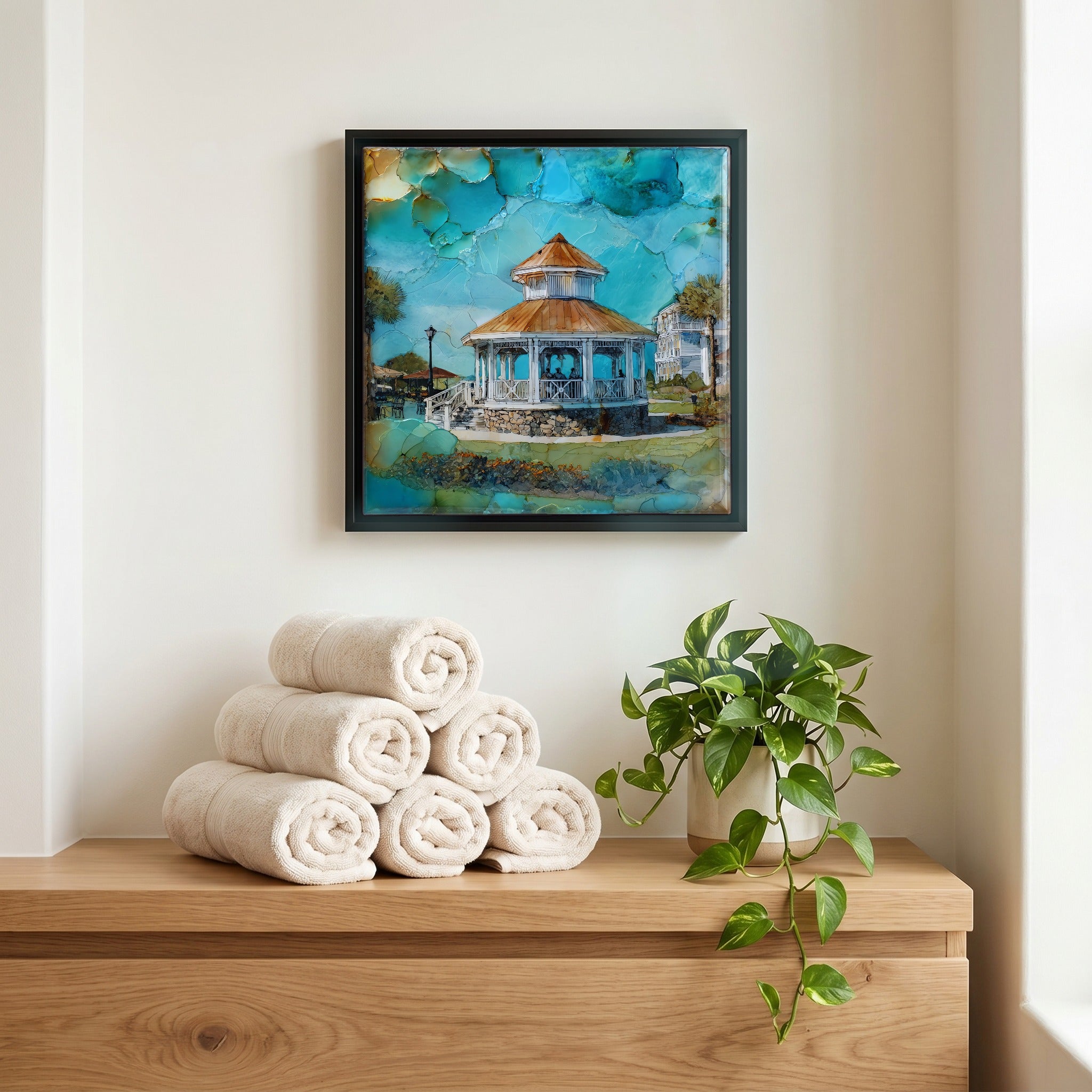 A quiet corner of the bath.