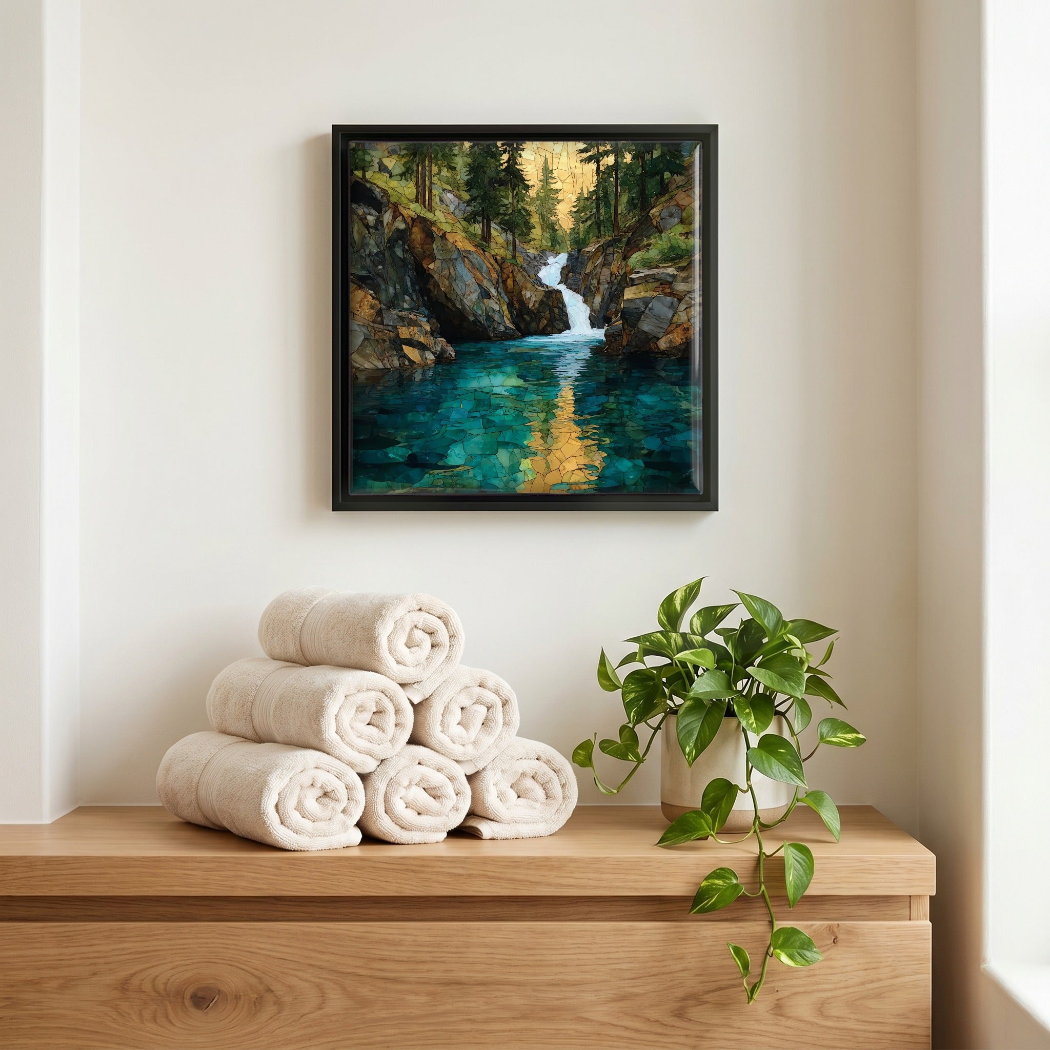A quiet corner of the bath.