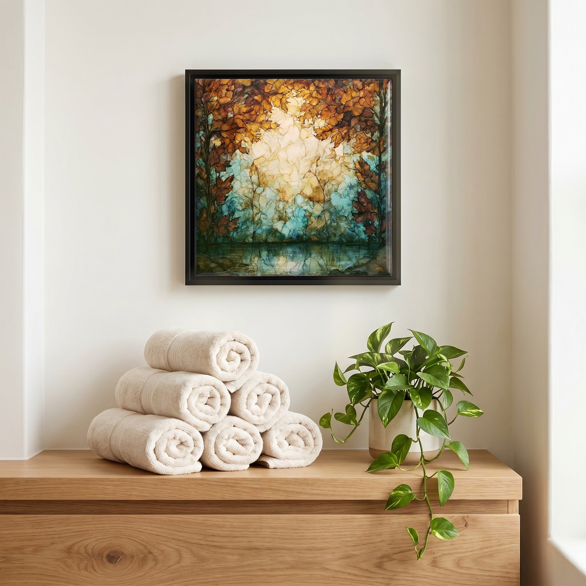 A quiet corner of the bath.