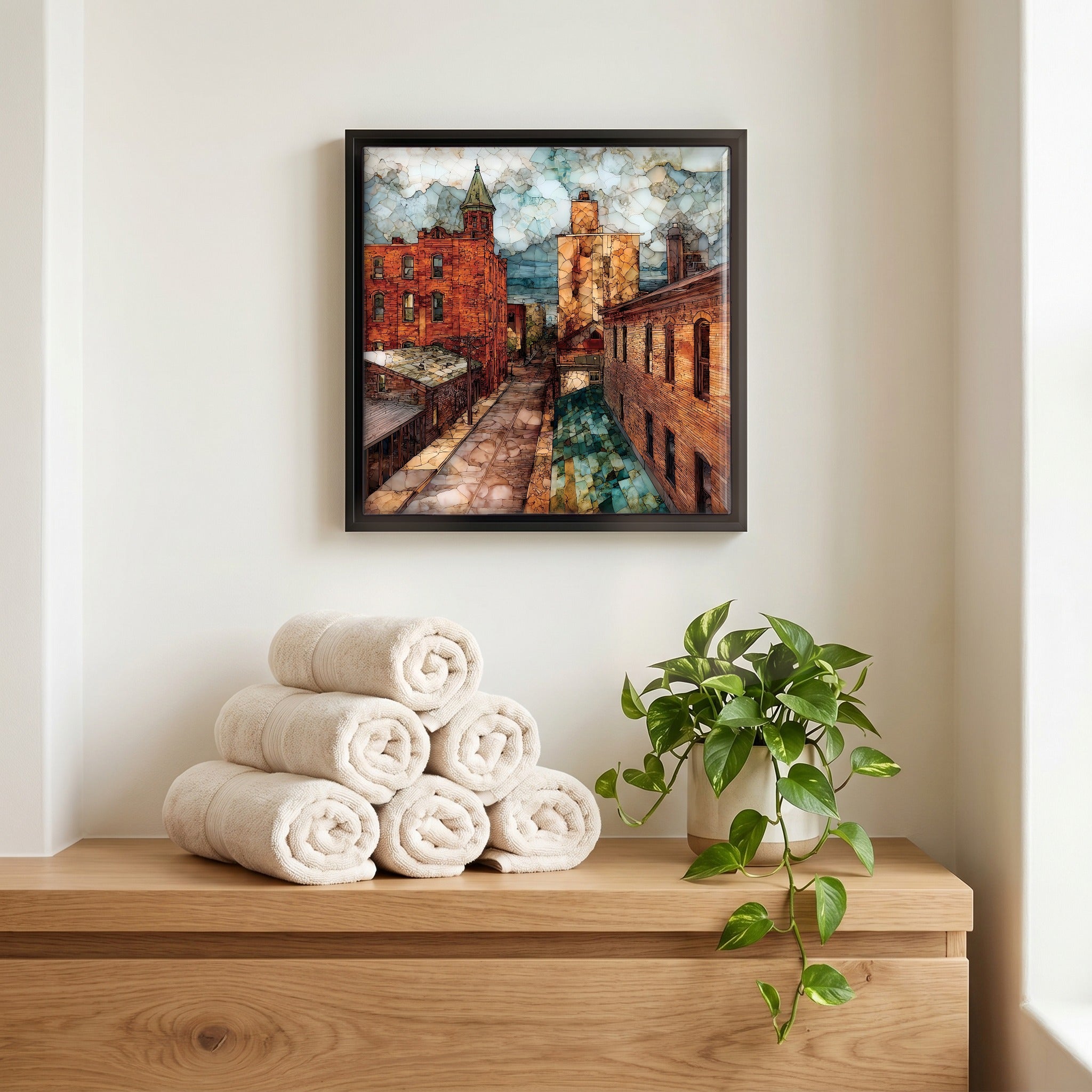 A quiet corner of the bath.