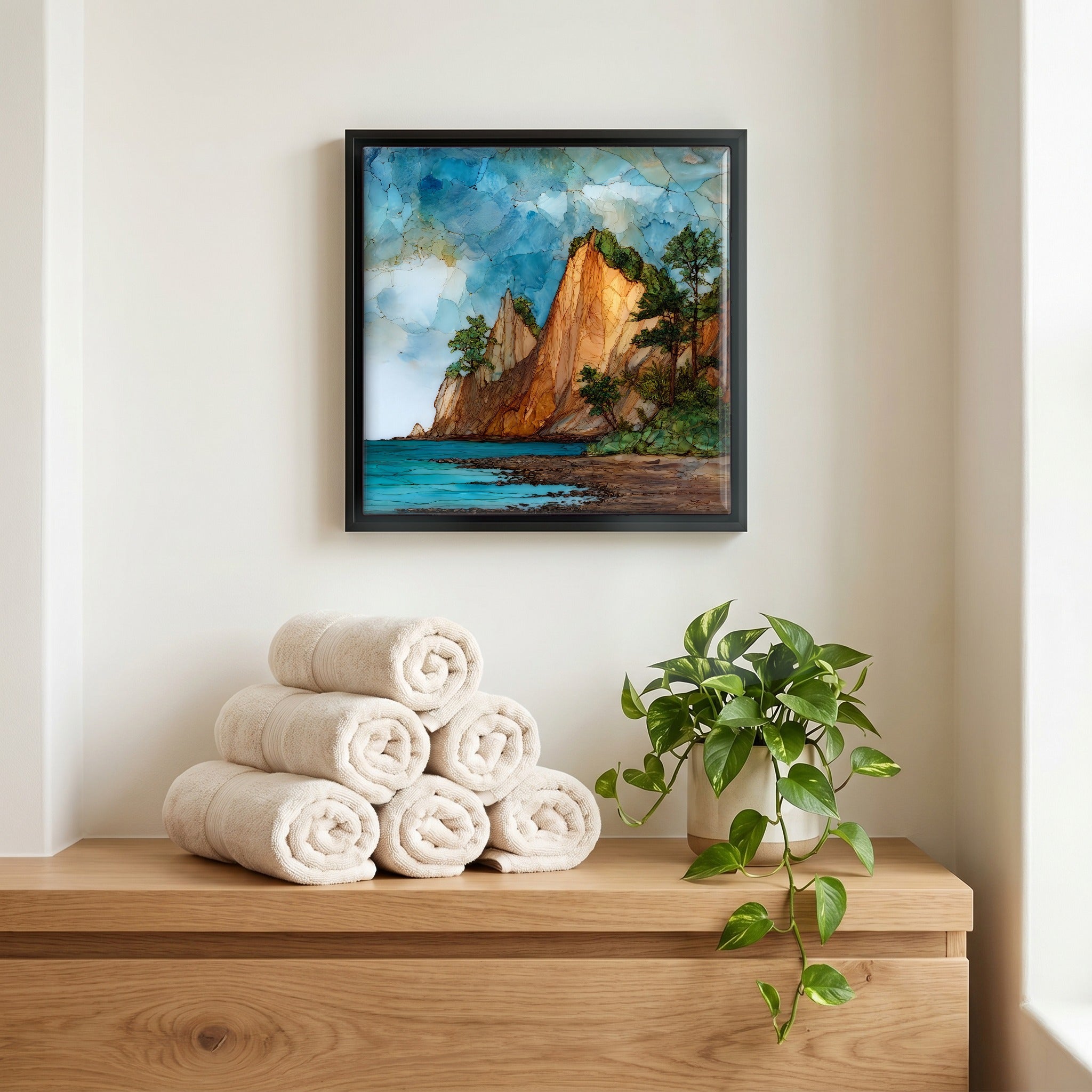 A quiet corner of the bath.