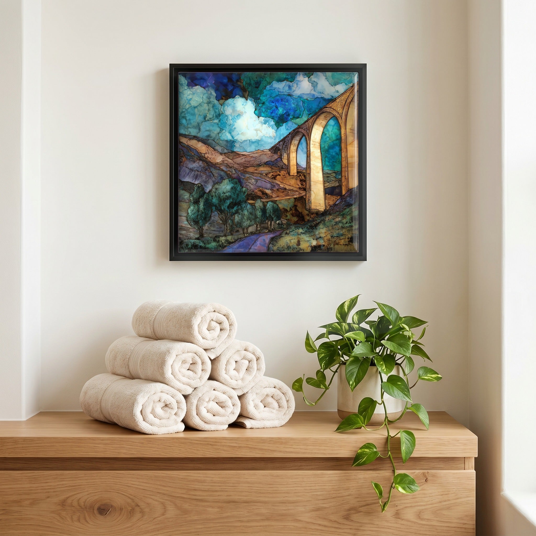 A quiet corner of the bath.