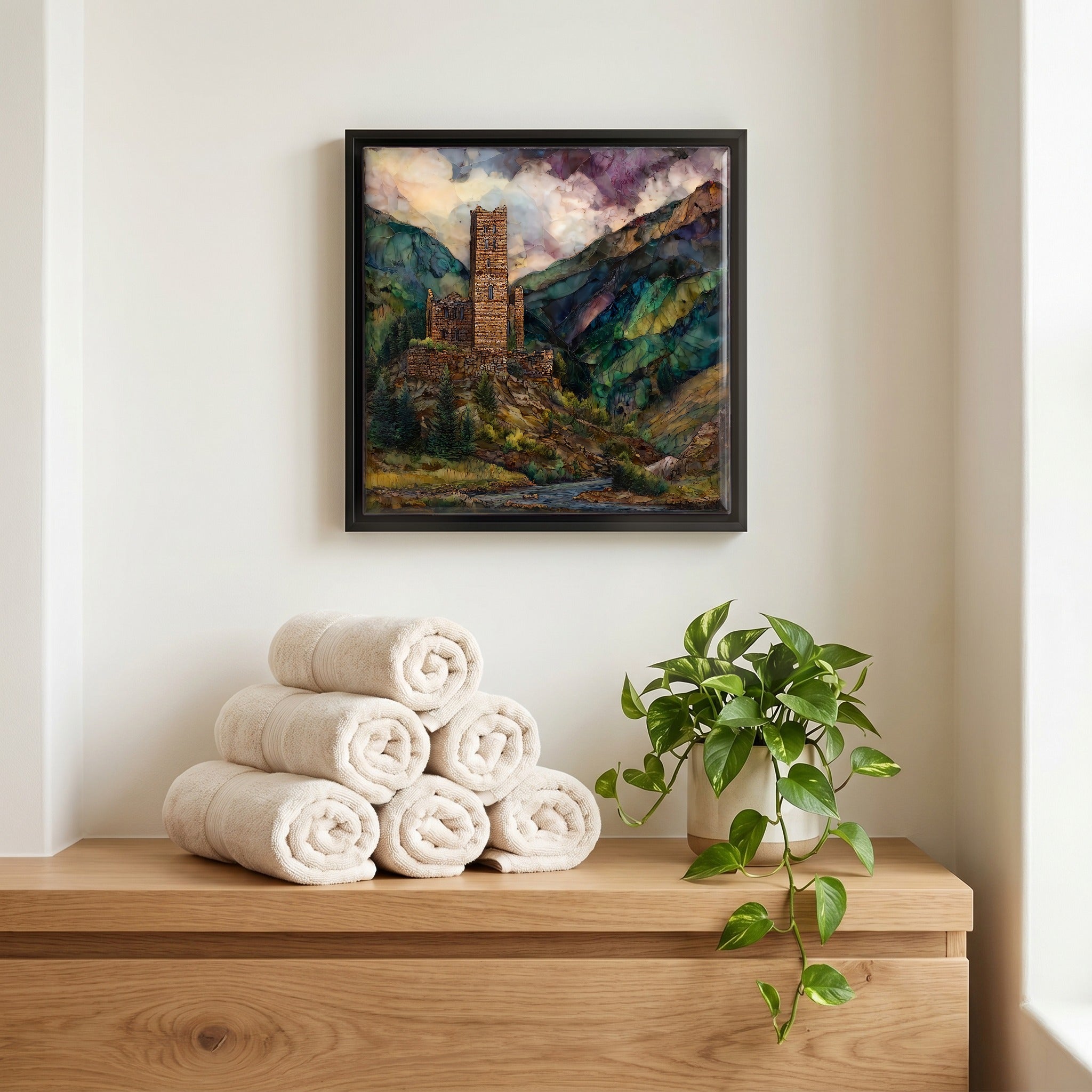 A quiet corner of the bath.