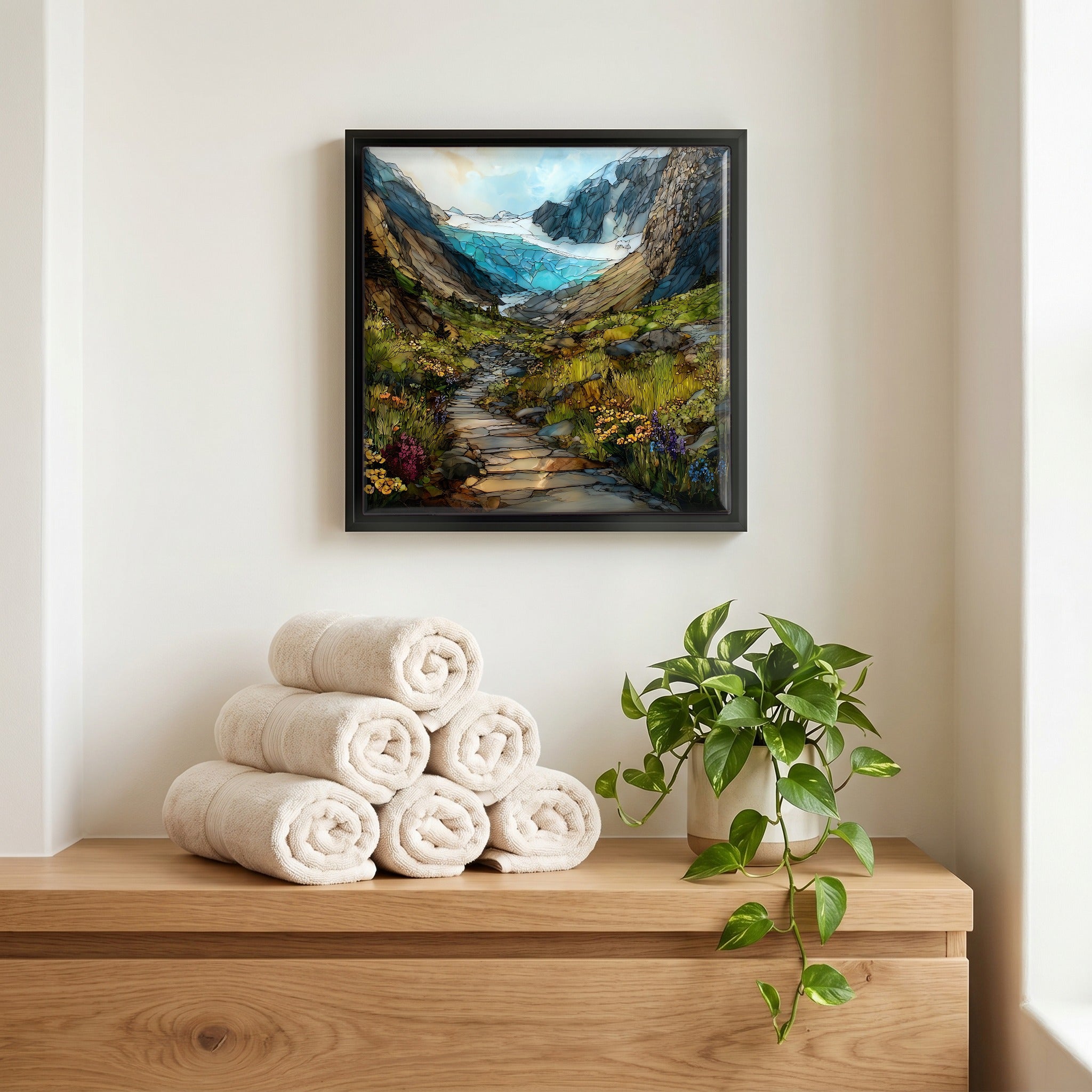 A quiet corner of the bath.