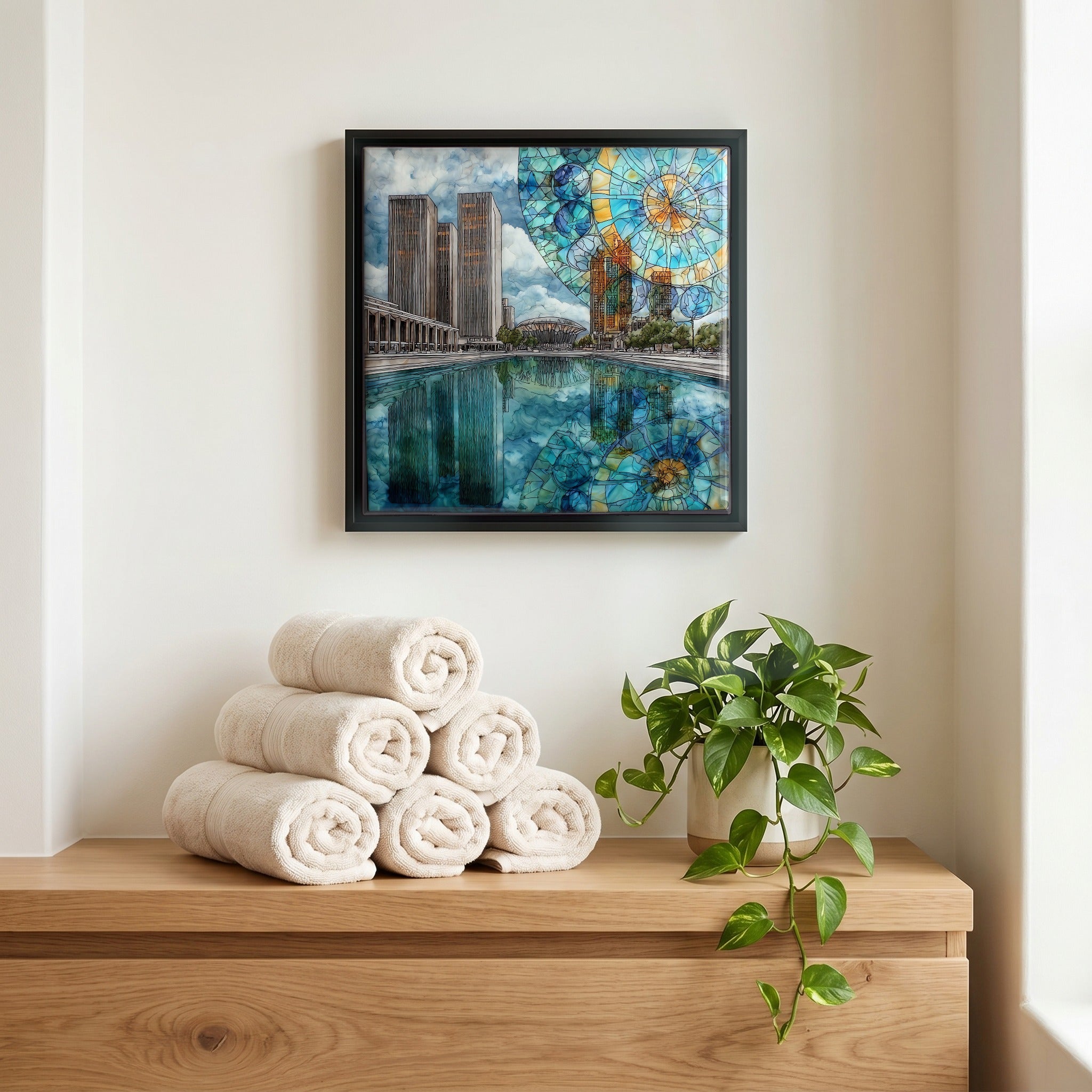 A quiet corner of the bath.