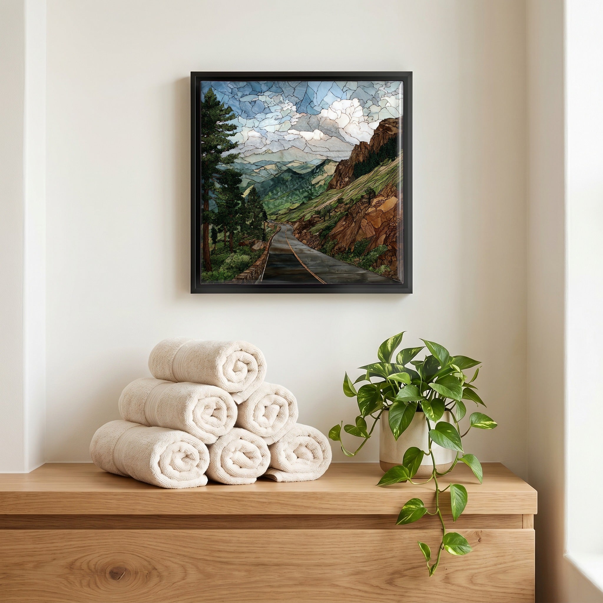 A quiet corner of the bath.