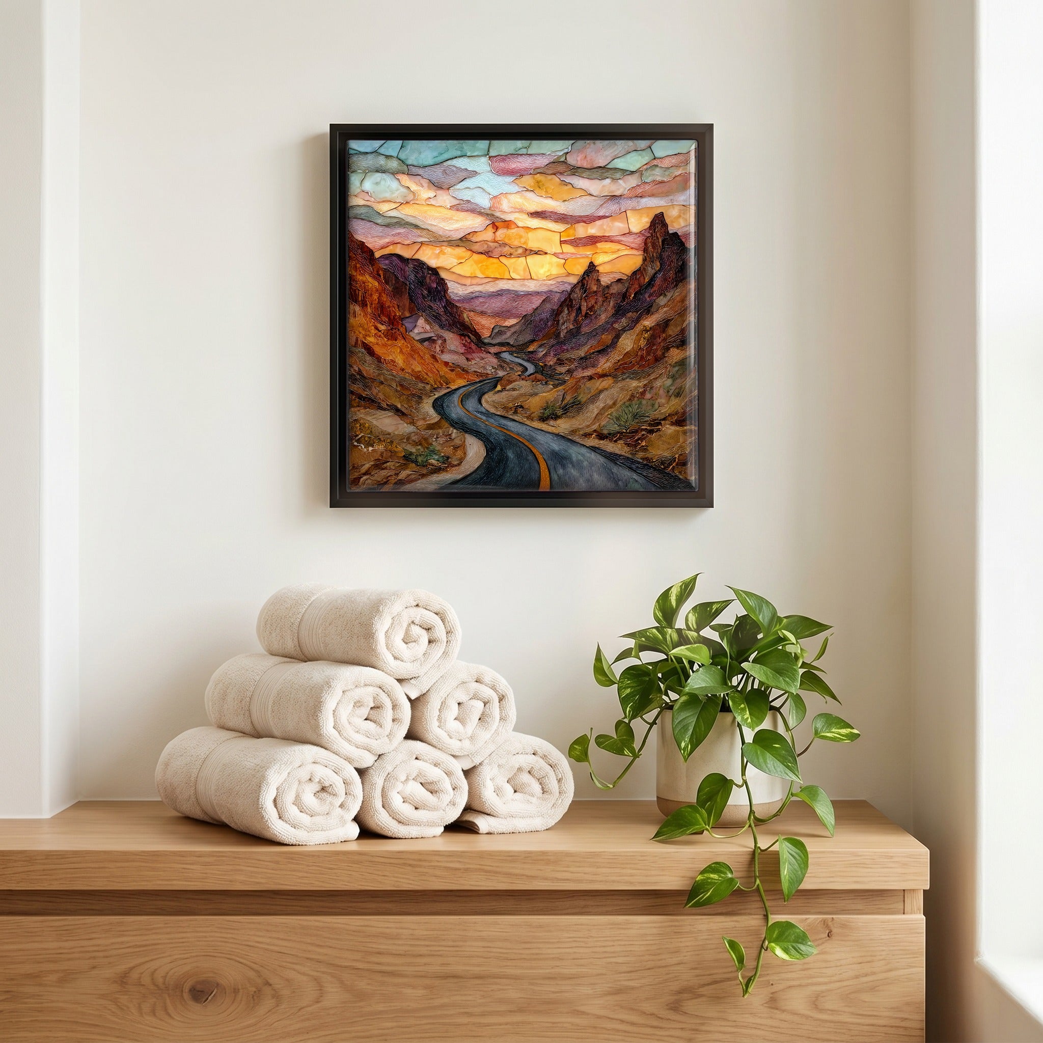 A quiet corner of the bath.