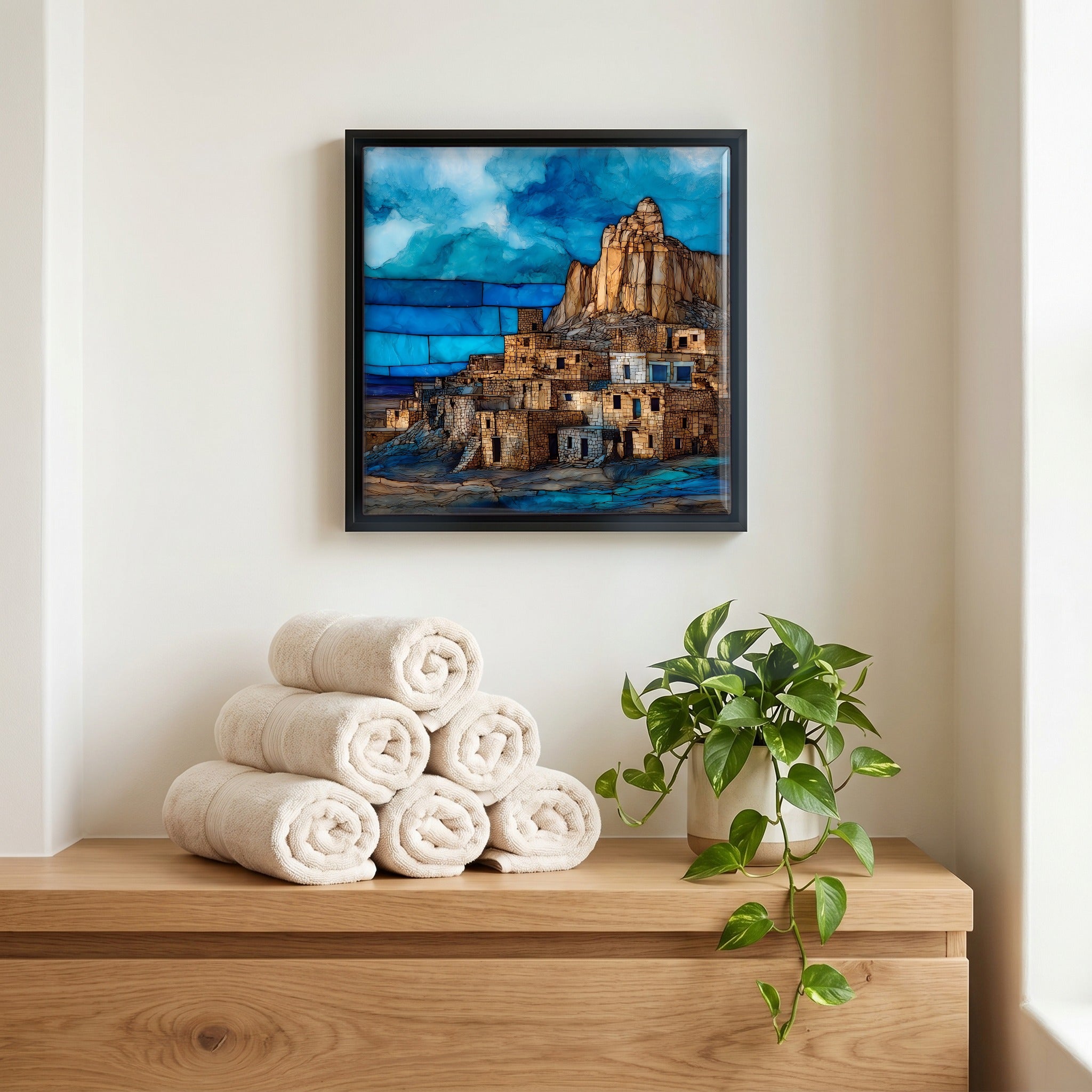 A quiet corner of the bath.