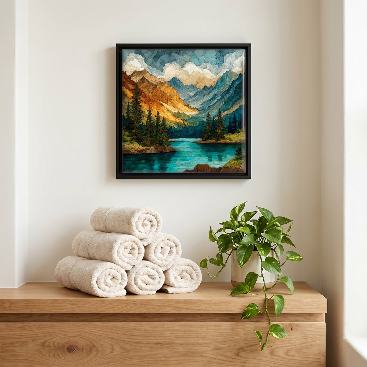A quiet corner of the bath.