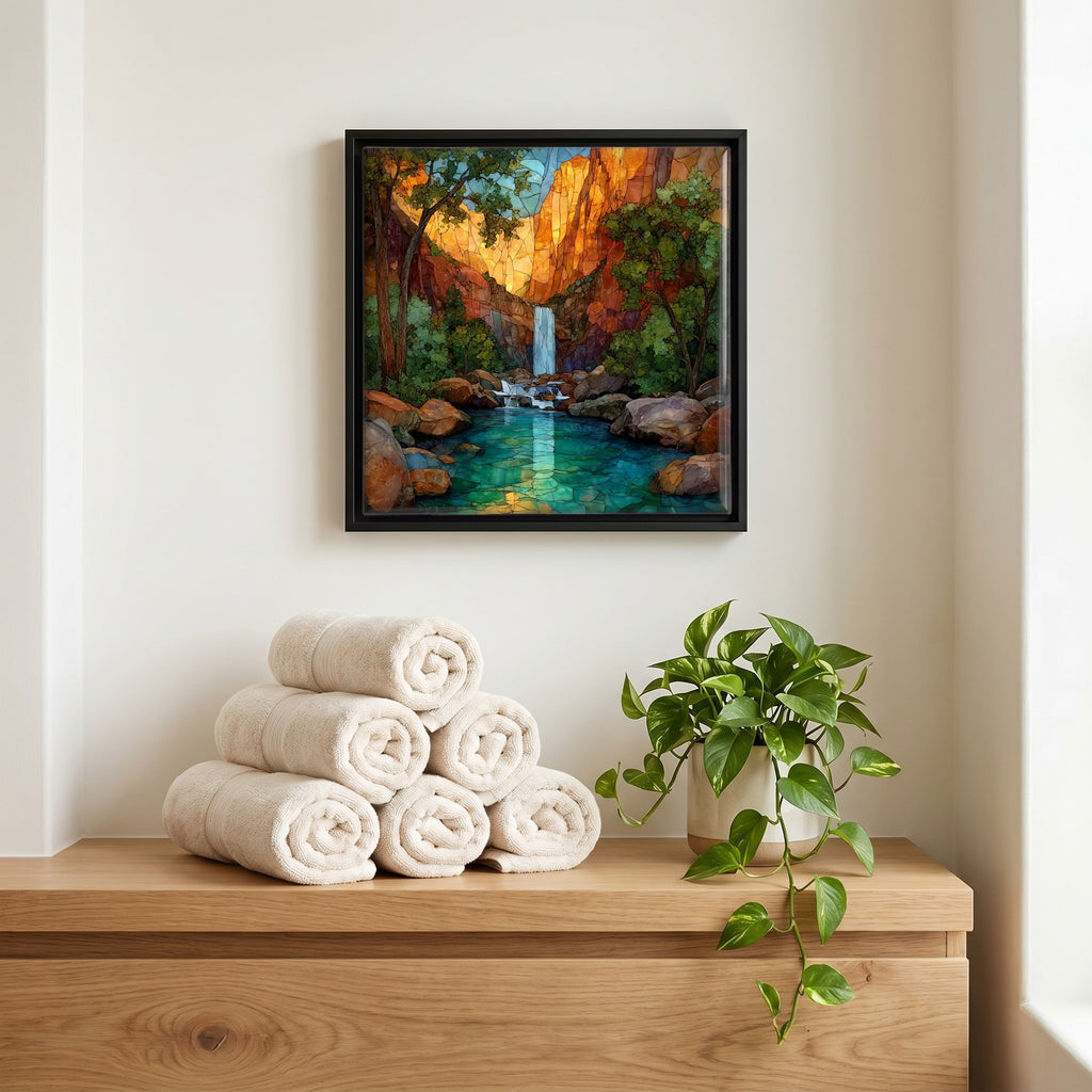A quiet corner of the bath.