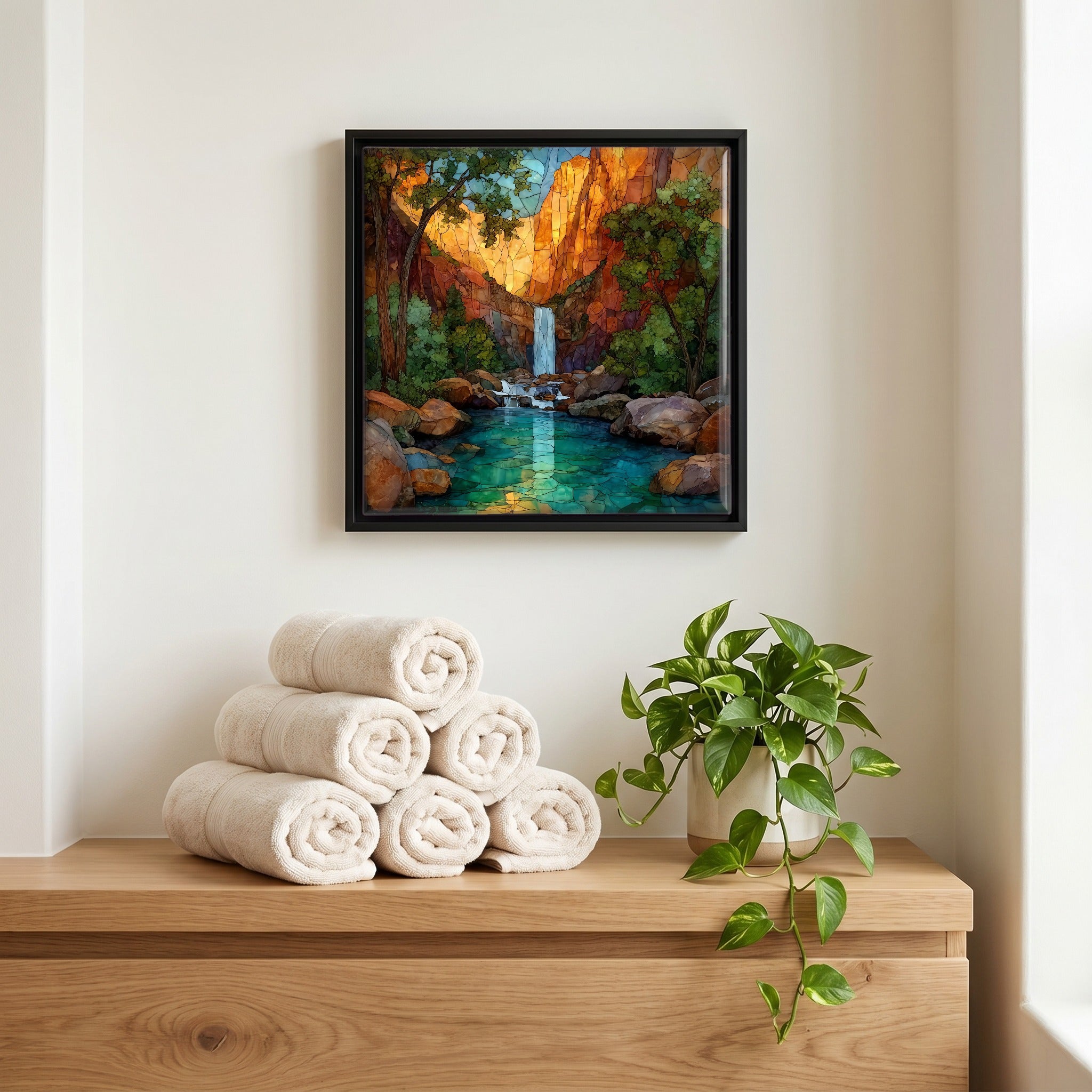 A quiet corner of the bath.