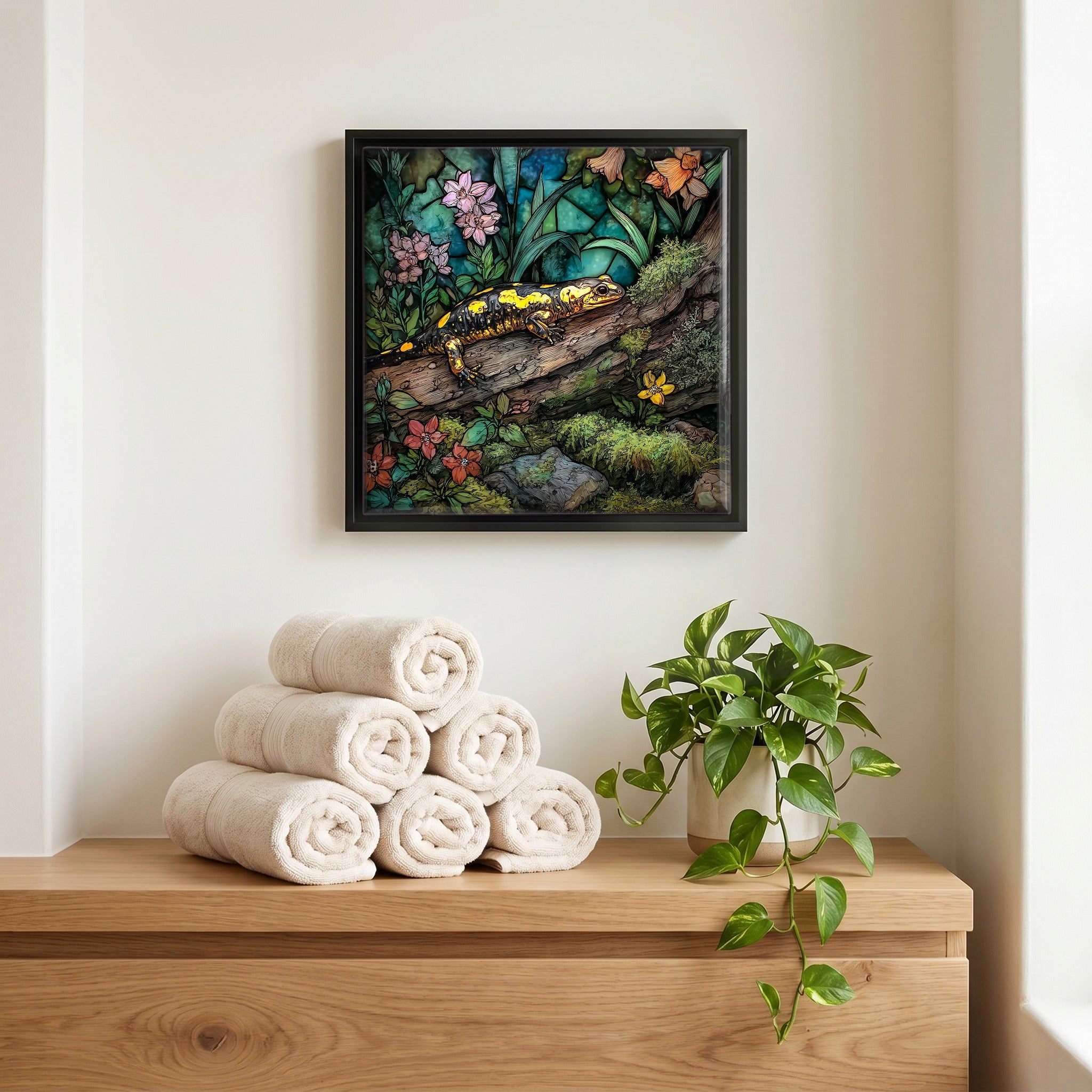 A quiet corner of the bath.