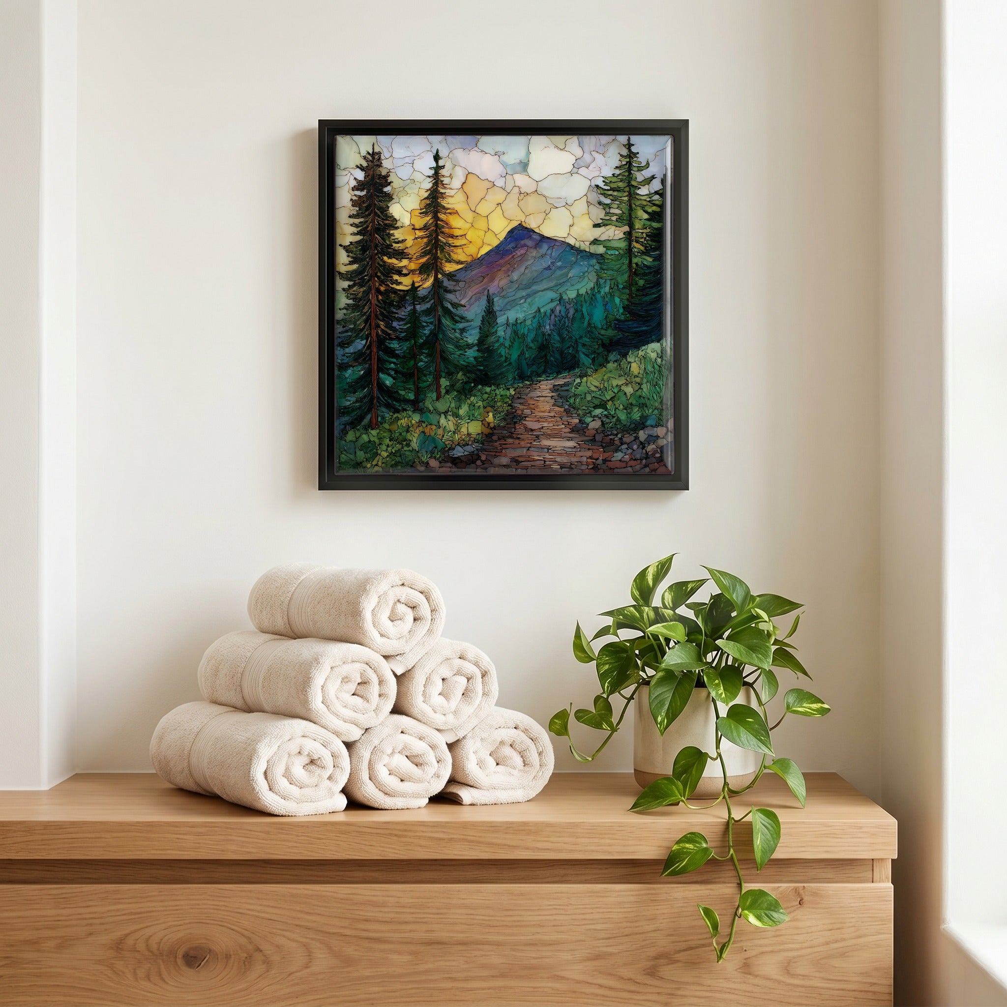 A quiet corner of the bath.