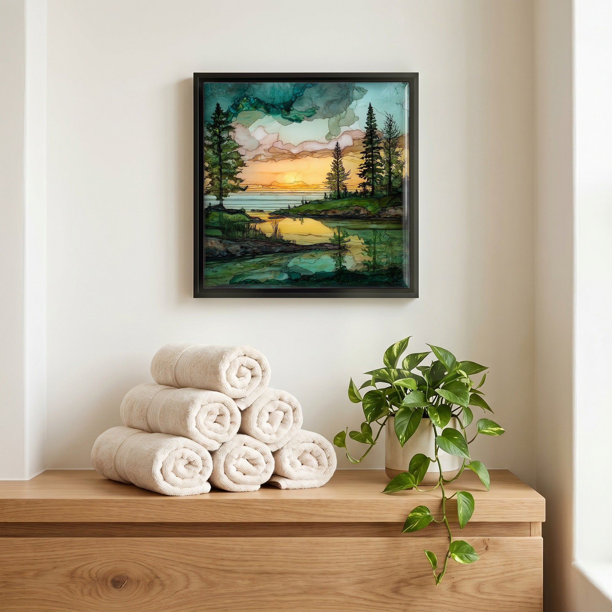 A quiet corner of the bath.