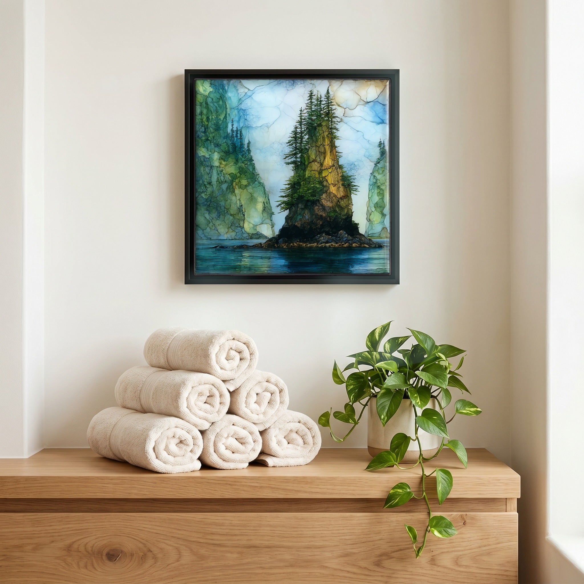 A quiet corner of the bath.