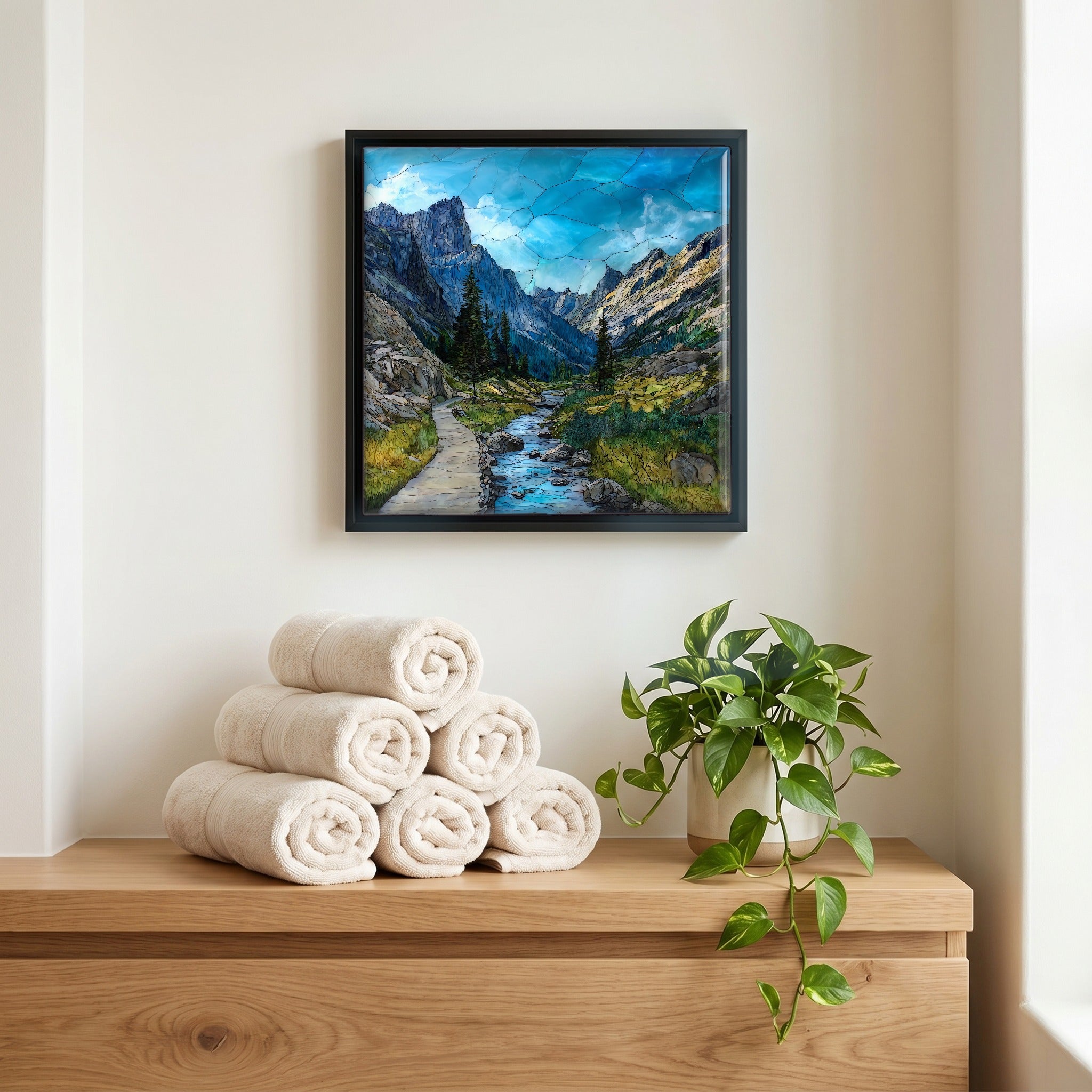 A quiet corner of the bath.