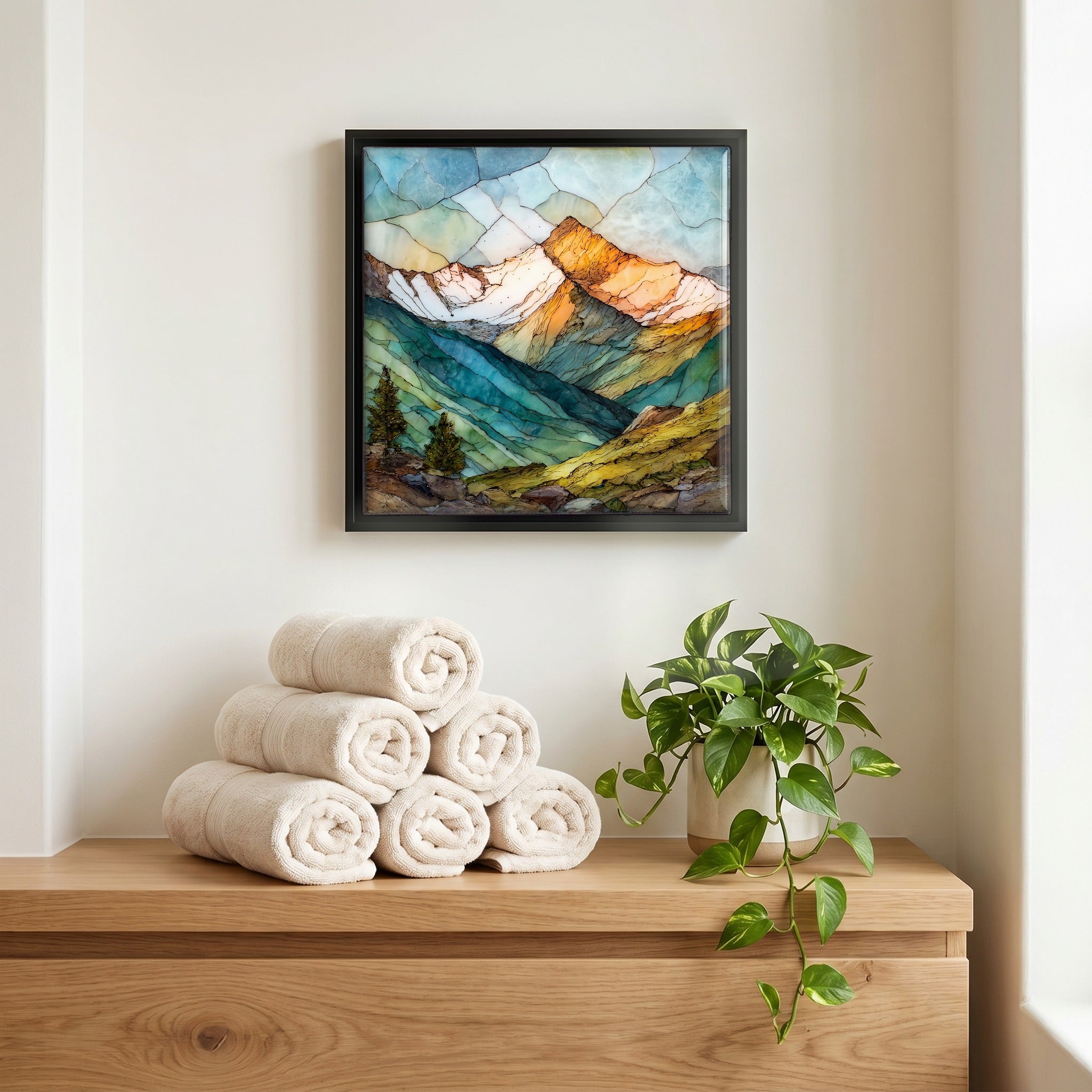 A quiet corner of the bath.