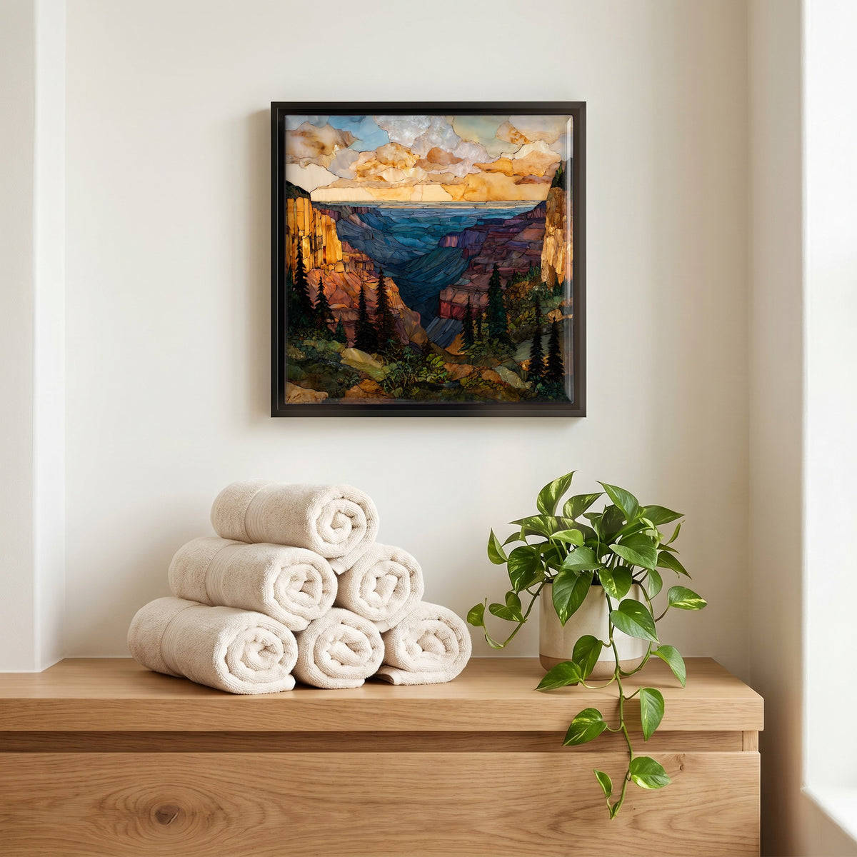 A quiet corner of the bath.