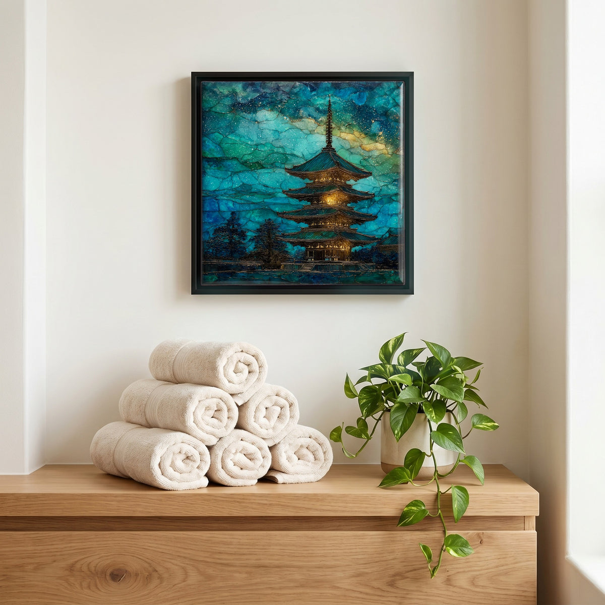 A quiet corner of the bath.